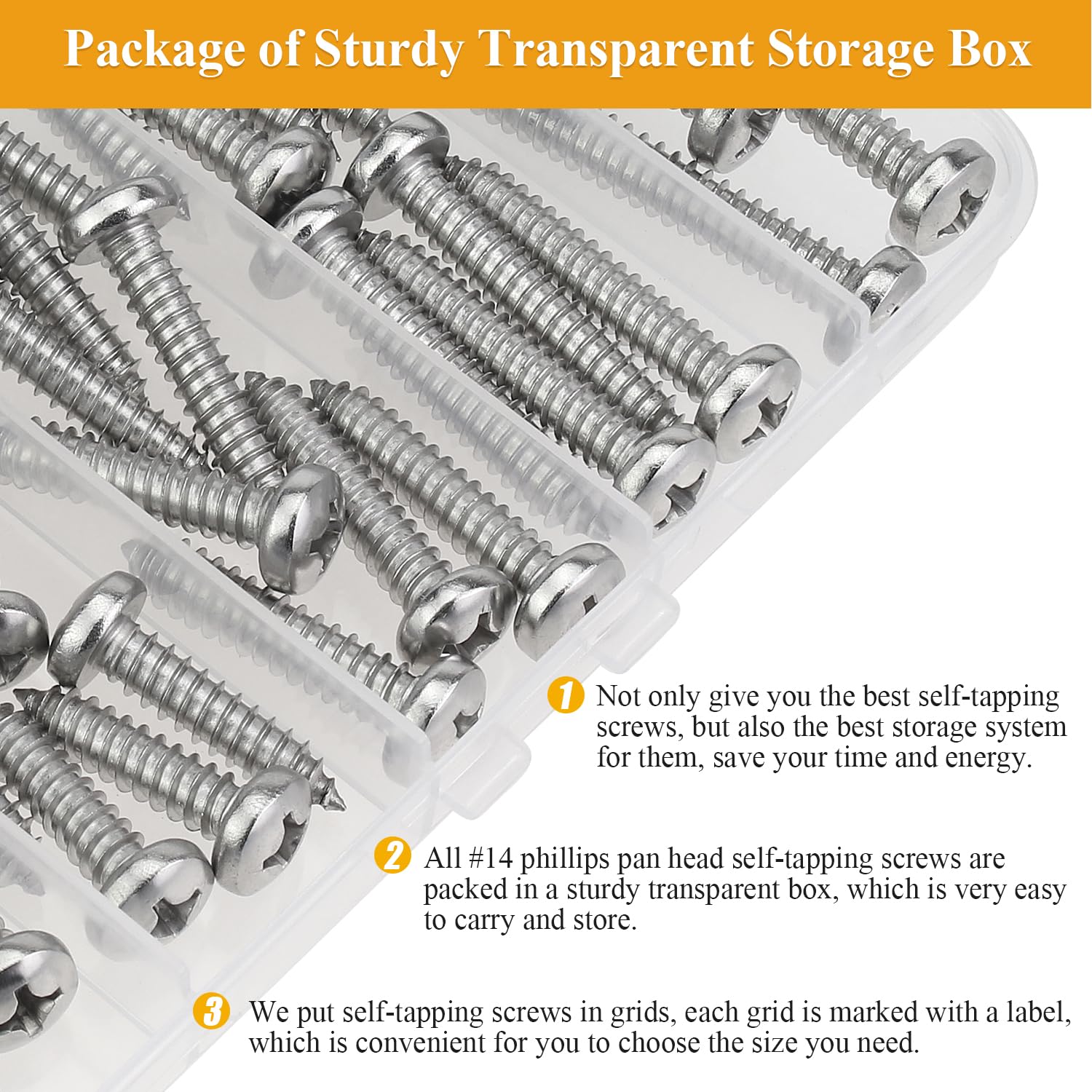 Detalle 2 de Sutemribor Wood Screws, 304 Stainless Steel