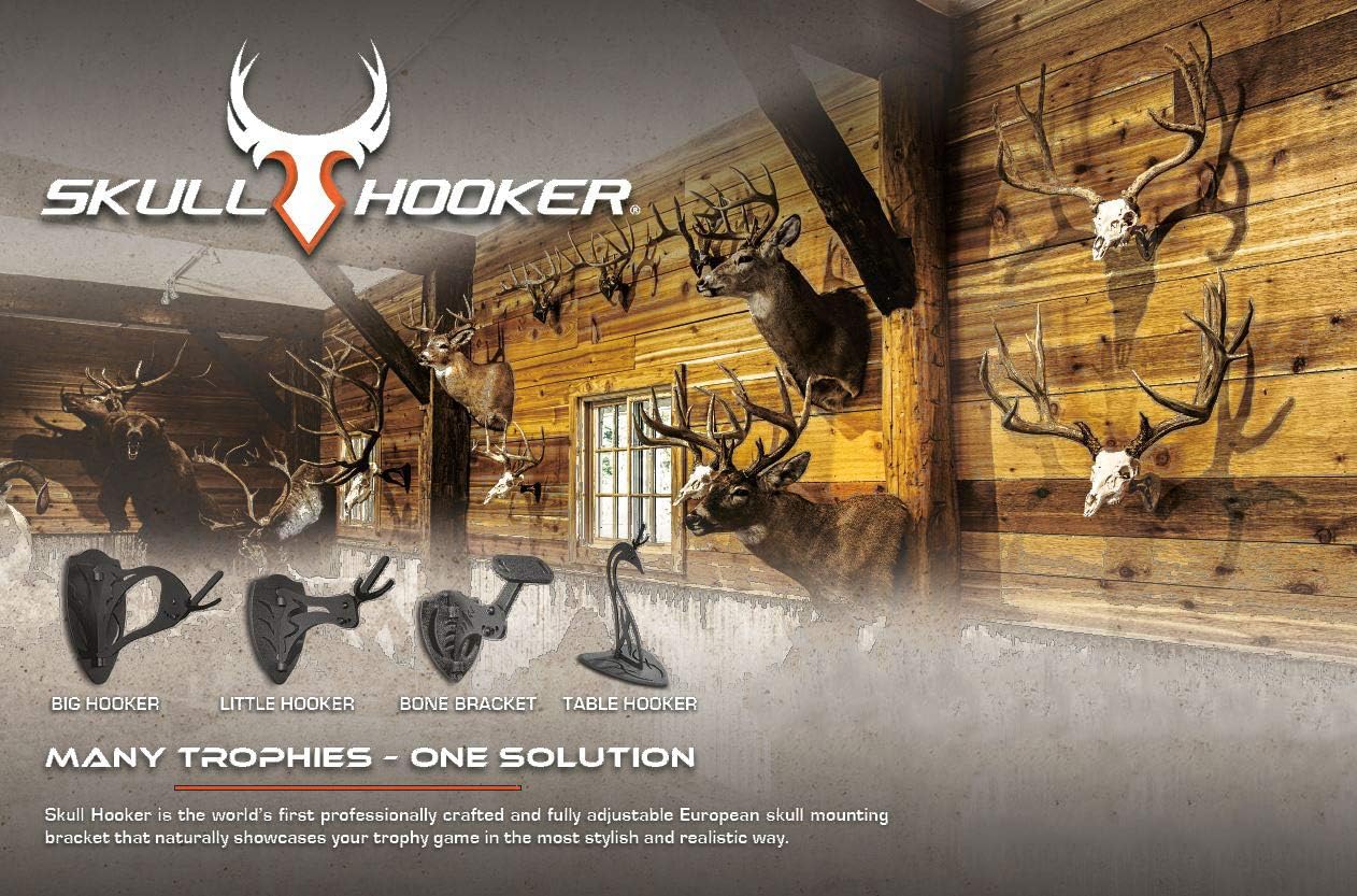 Detalle 1 de Skull Hooker Tabletop Trophy Mount, Steel
