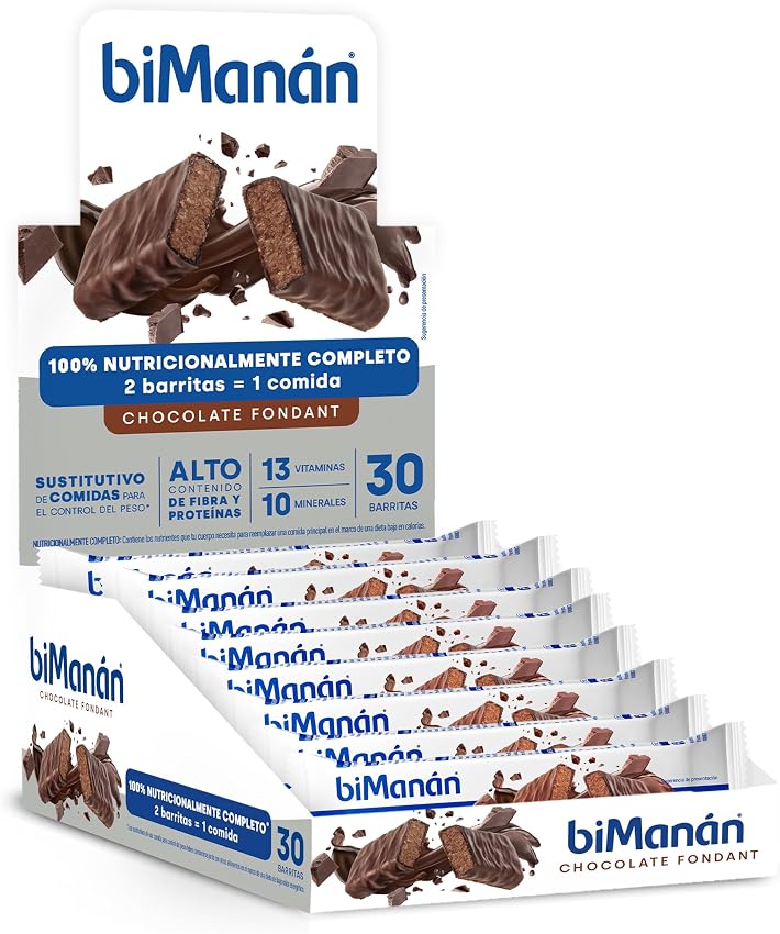 BIMANÁN BESLIM Barritas Sustitutivas Chocolate Fondant 🍫 (30 uds)