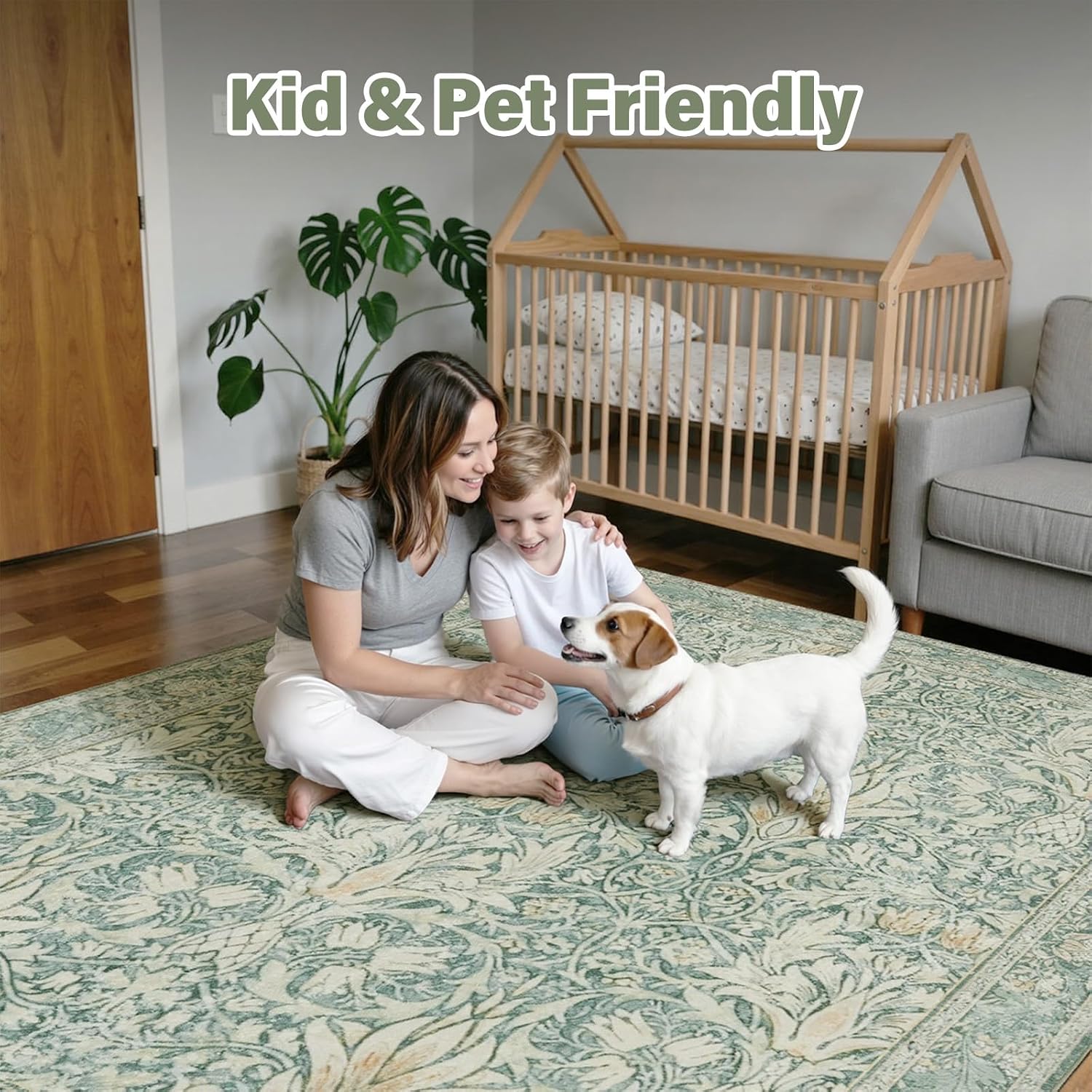 Detalle de Vintage Floral area rug 5x7