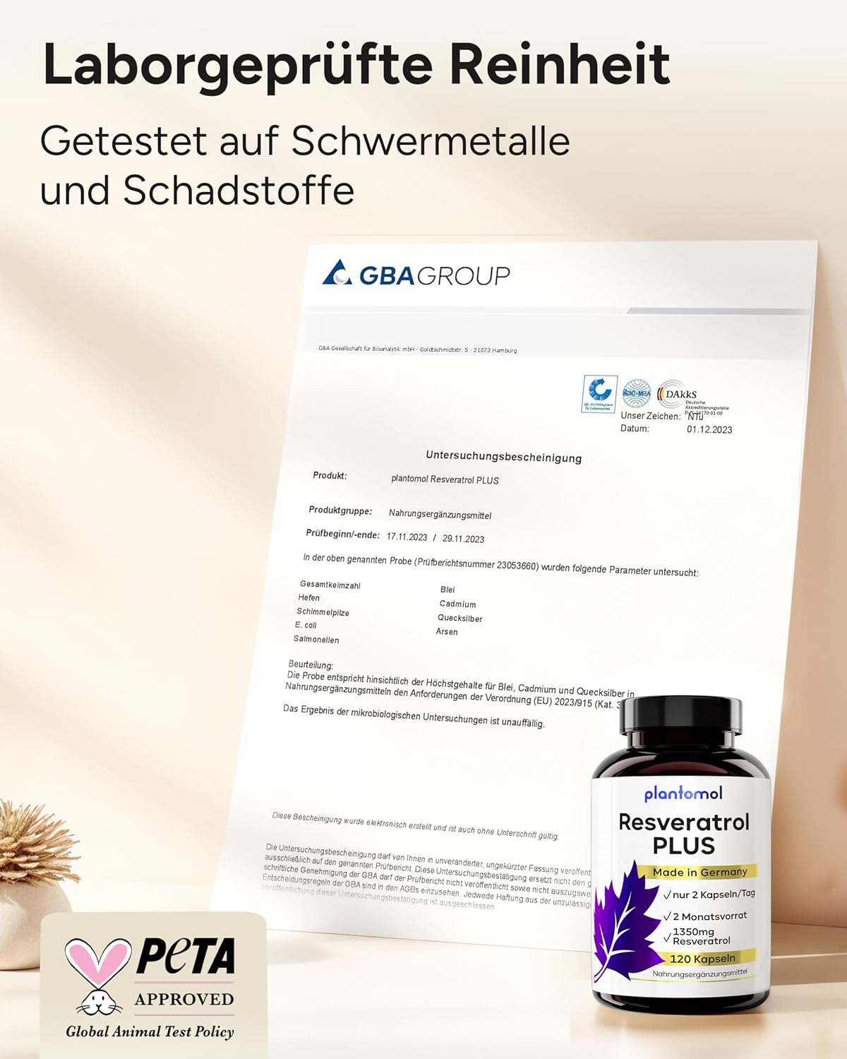 Detalle 2 de Resveratrol PLUS 1350 mg Kapseln đź’Š