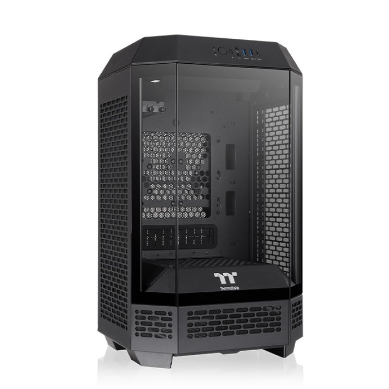Detalle 2 de Thermaltake The Tower 250, caja Mini-ITX vertical con vidrio templado y 2 ventiladores