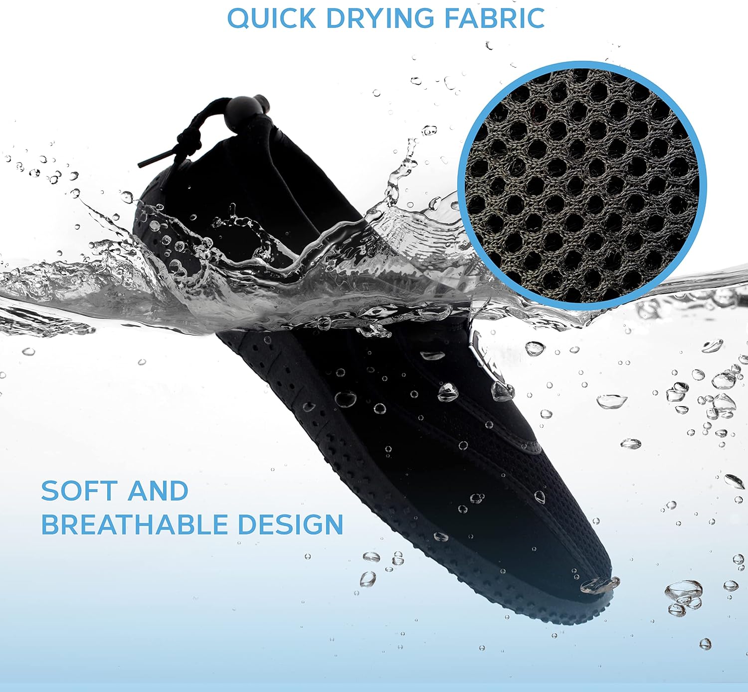Detalle 2 de Aqua Shield Women’s Beach Pool Sea Swimming Toggle Slip-On Water Socks
