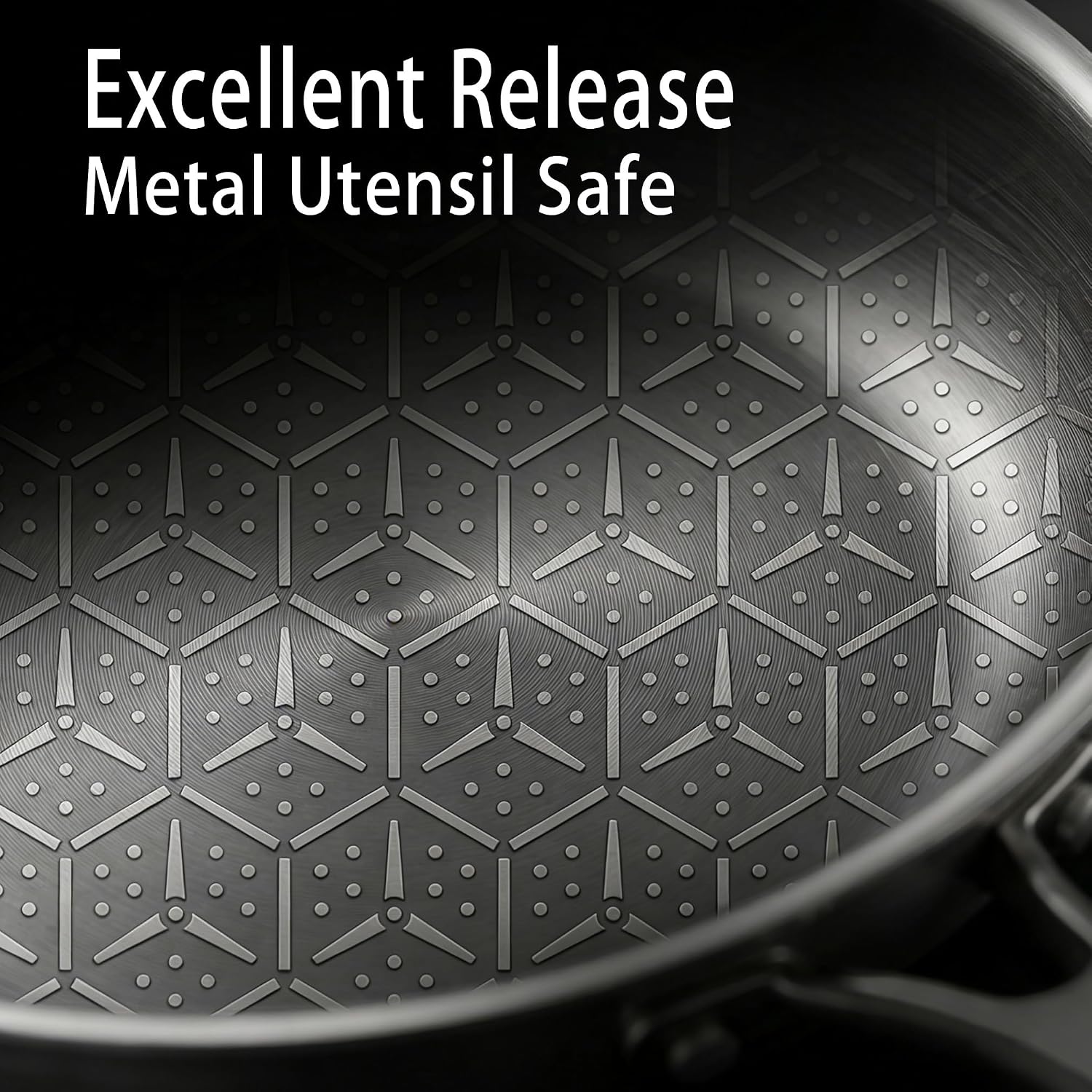 Thumbnail 4 de LOLYKITCH 8.5-Inch Hybrid Non-Stick Frying Pan with Glass Lid, Tri-Ply Steel