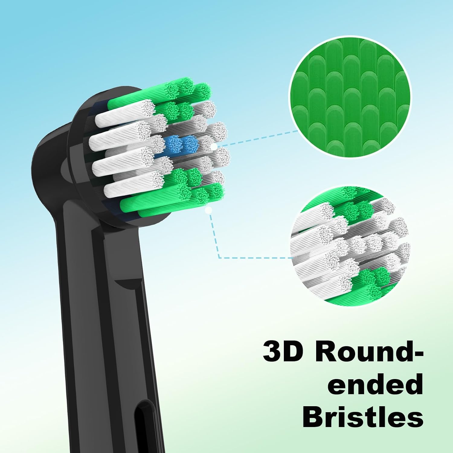 Thumbnail 4 de 20 Pack Toothbrush Heads for Oral-B Braun Vitality Pro Smart Genius Series — Gentle Cleaning for Gums