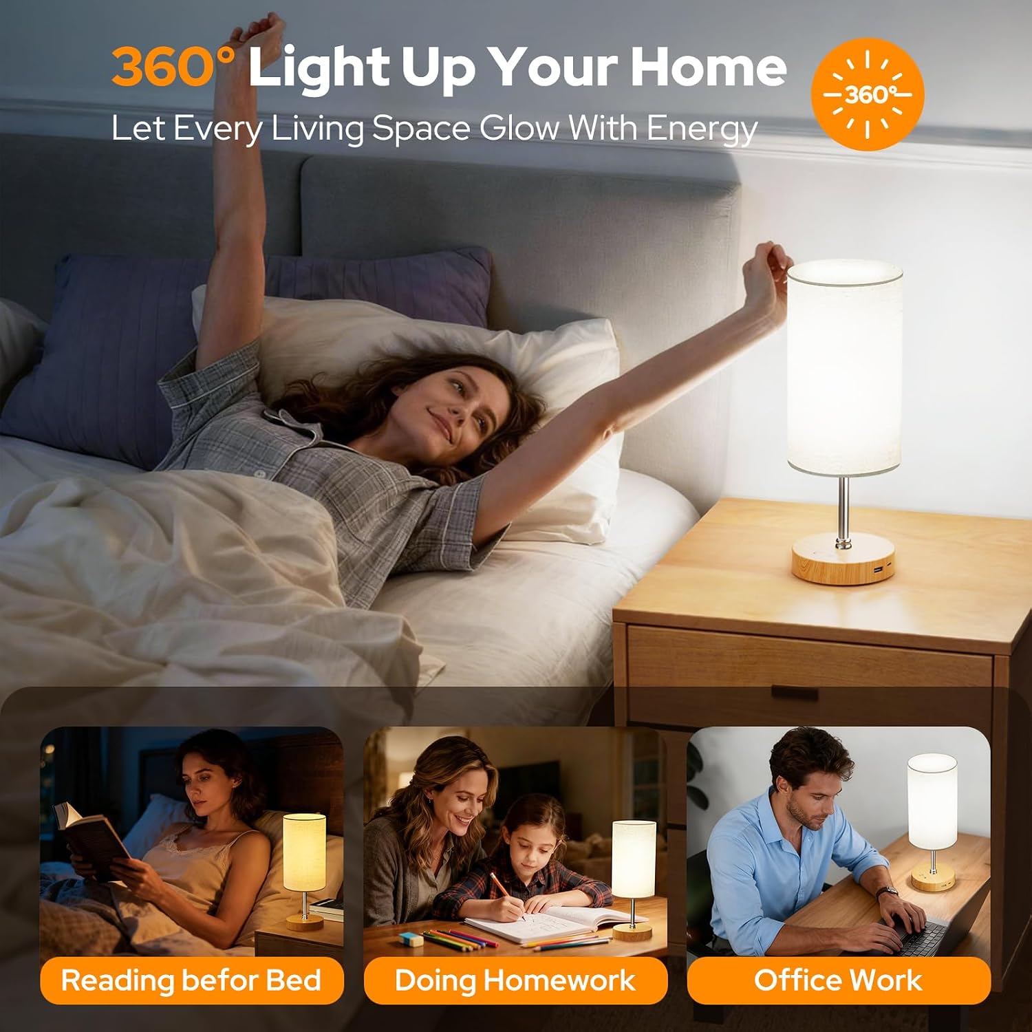 Thumbnail 4 de SUNKENET 10,000 Lux Light Therapy Lamp, UV-Free, Remote, 3 Colour Temperatures