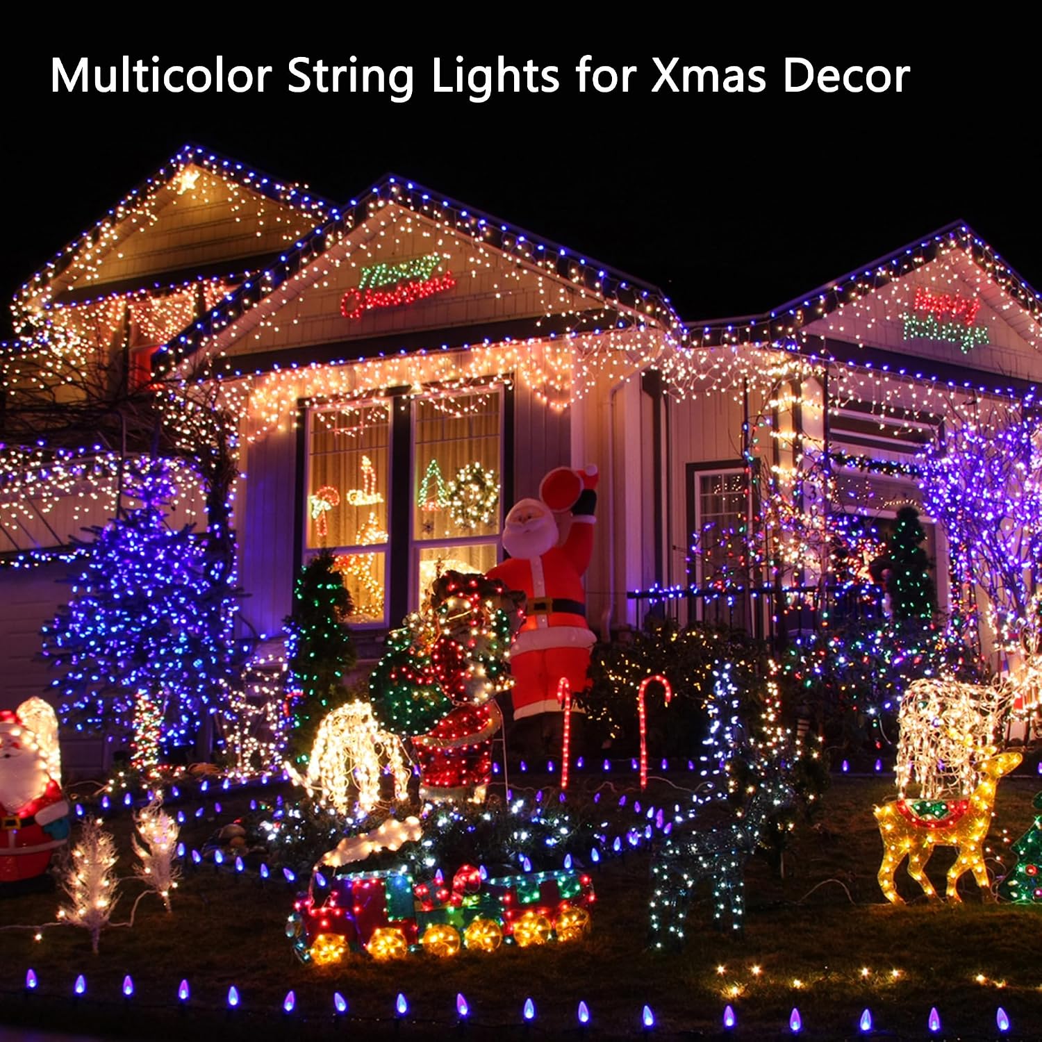 Detalle 2 de Toodour Battery-Operated Christmas String Lights, 200 LEDs