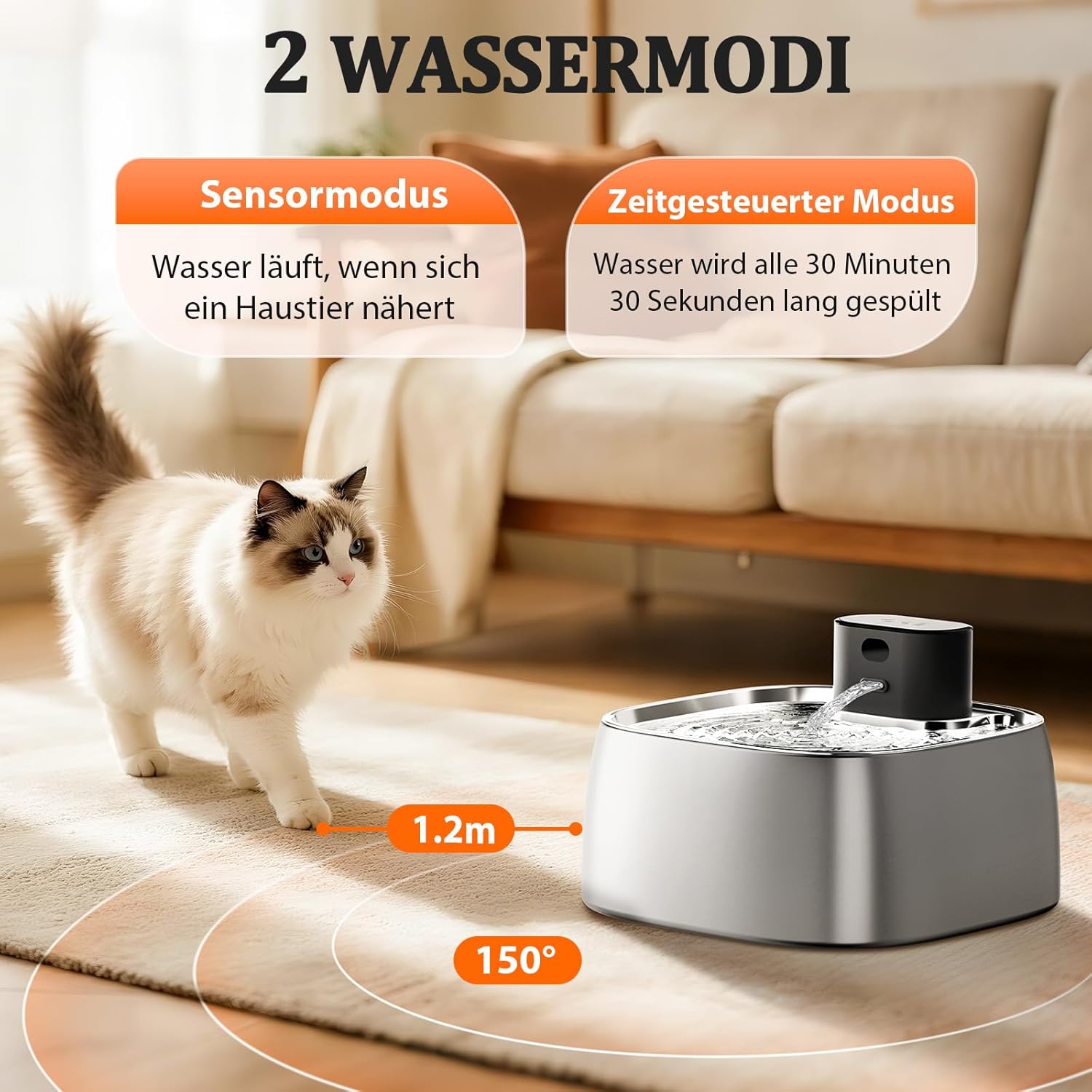 Thumbnail 1 de ROTTOGOON Katzenbrunnen 3,2 L kabellos