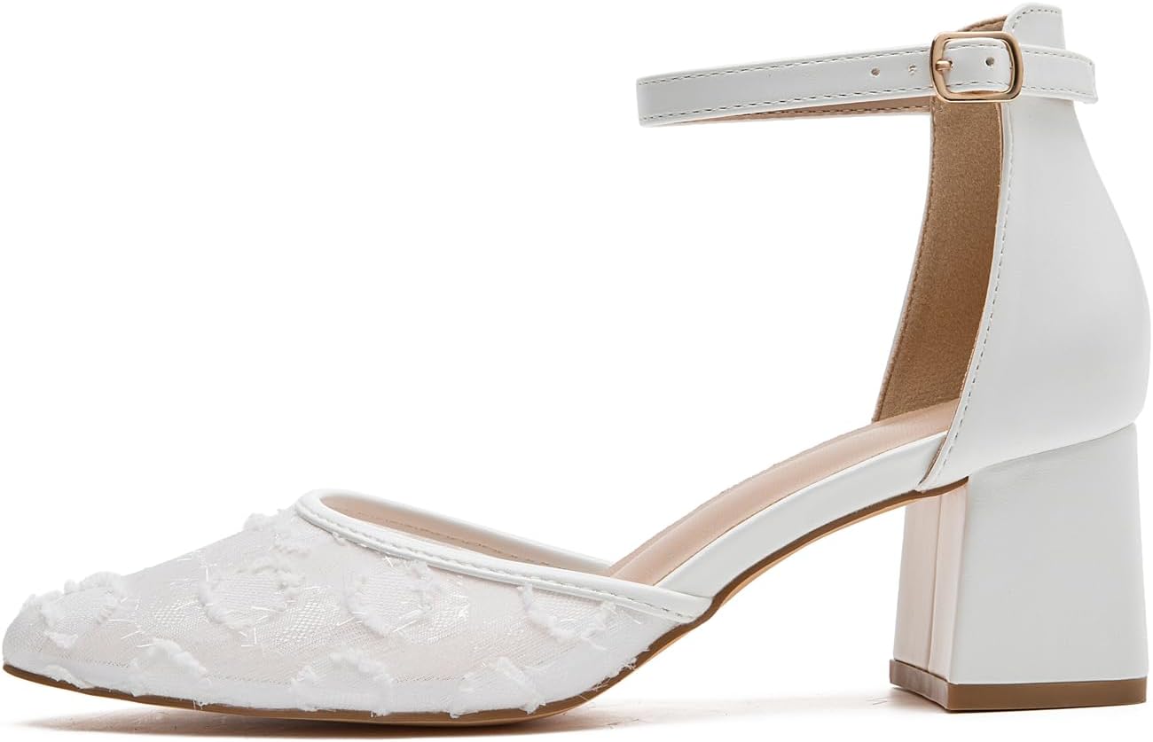 Detalle de Bplangat Women's Block-Heel Shoes, 2.36-Inch Heel