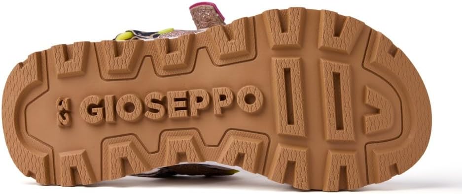 Detalle de GIOSEPPO Fille Ydre Sangle réglable — sandales sport‑léopard confortables et légères