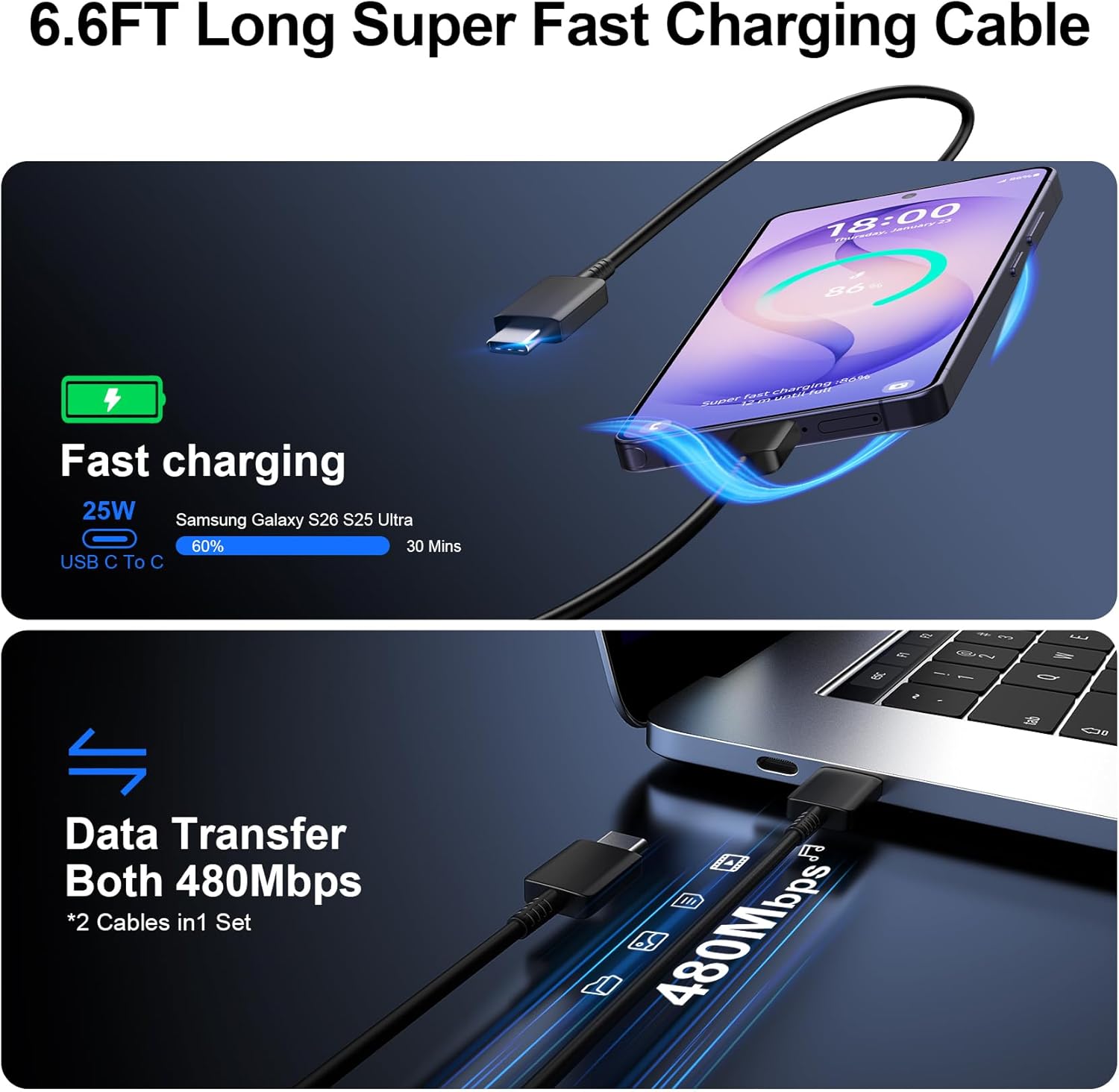 Thumbnail 4 de Super Fast Charger Type C 25W USB-C Wall Charger