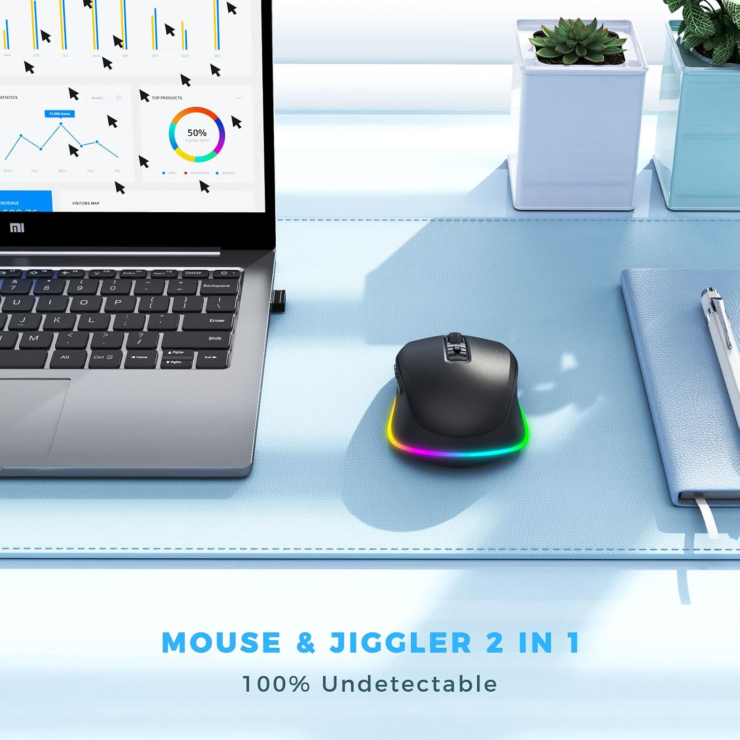 Thumbnail 2 de Seenda Wireless Mouse 4‑level DPI