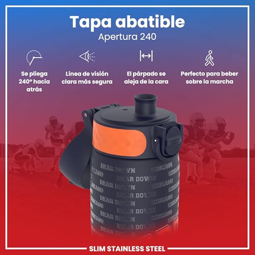 Detalle 2 de Ion8 Gourde NFL Bears, 600 ml, étanche ⚡
