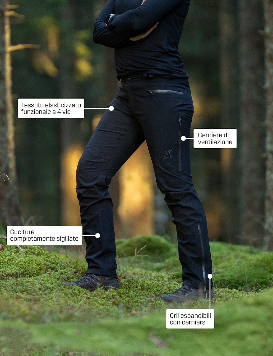 Thumbnail 5 de RevolutionRace Silence Proshell Pants da donna: pantaloni impermeabili e traspiranti per trekking e outdoor