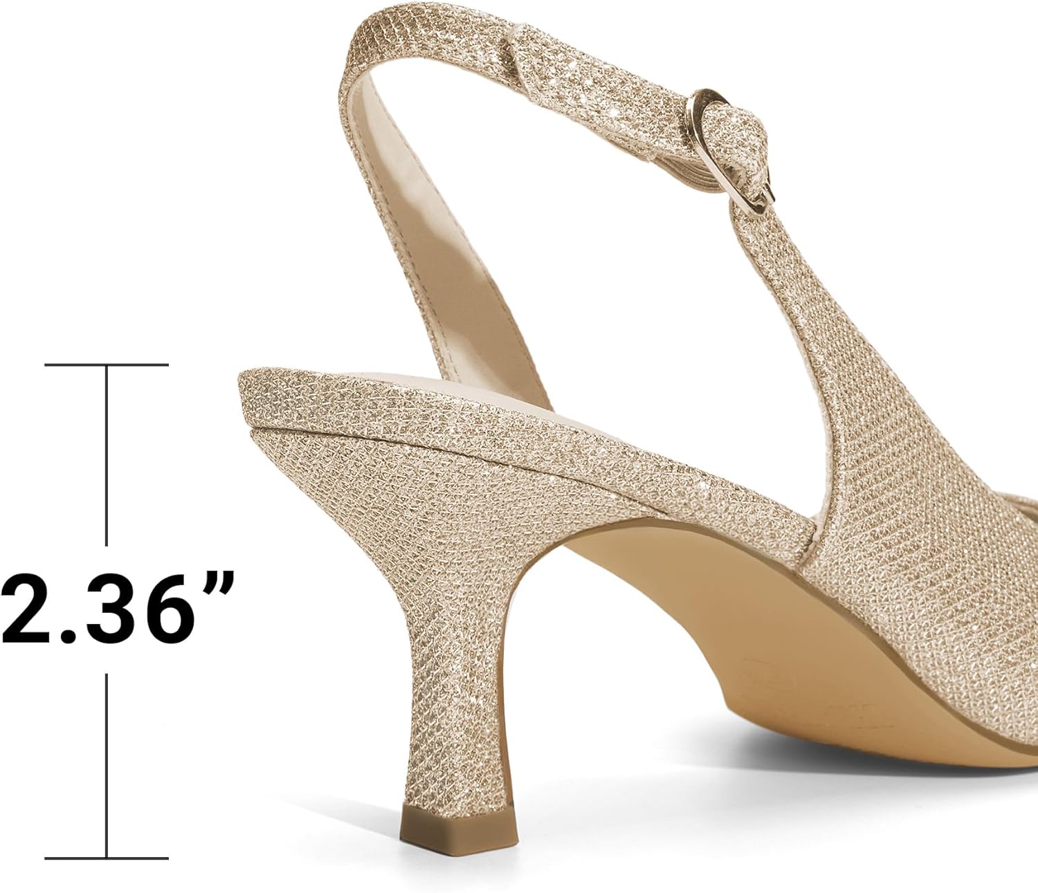 Thumbnail 5 de DREAM PAIRS Kitten Heels Slingback Pumps