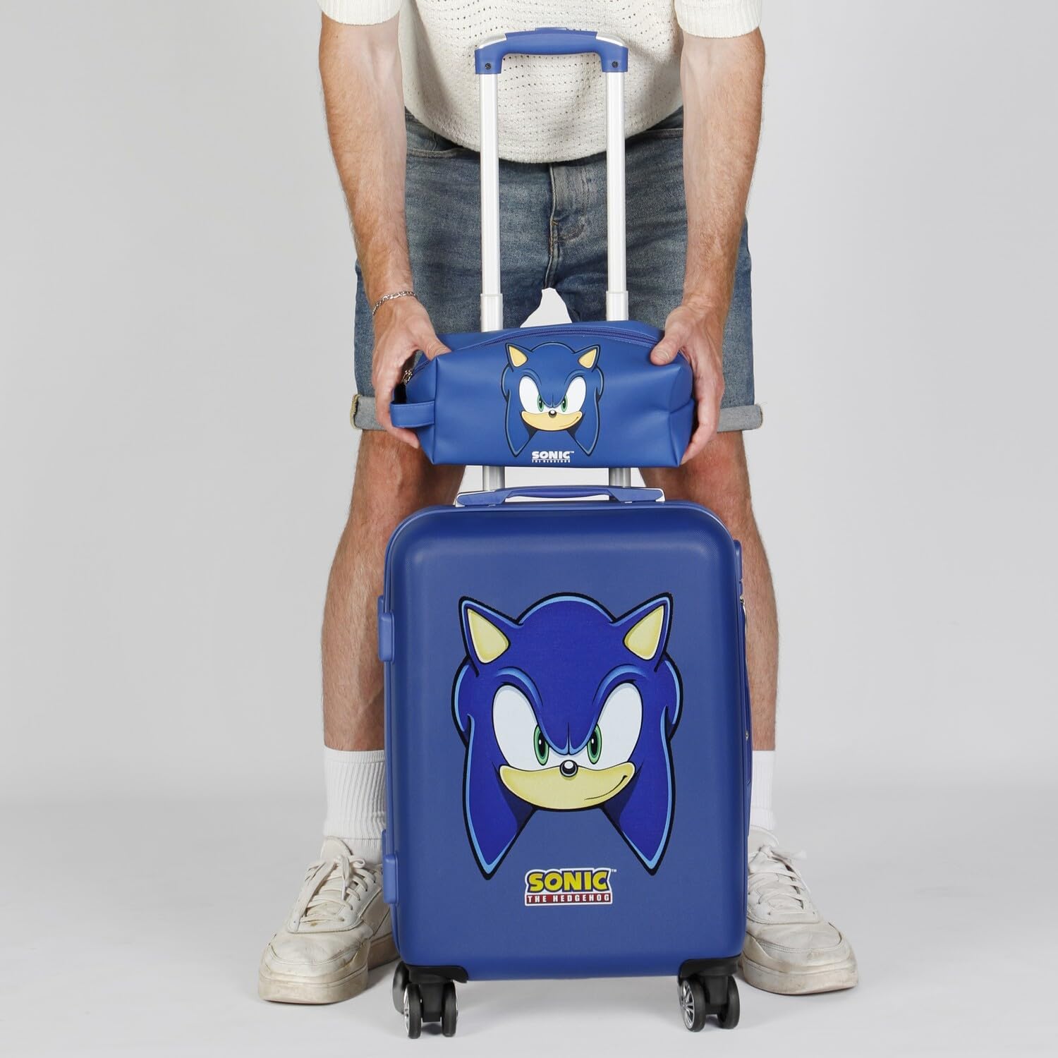 Thumbnail 6 de Sonic The Hedgehog SEGA - Sonic Sight: Borsa da Toilette da Viaggio Brick Plus Blu, 25 x 12 cm