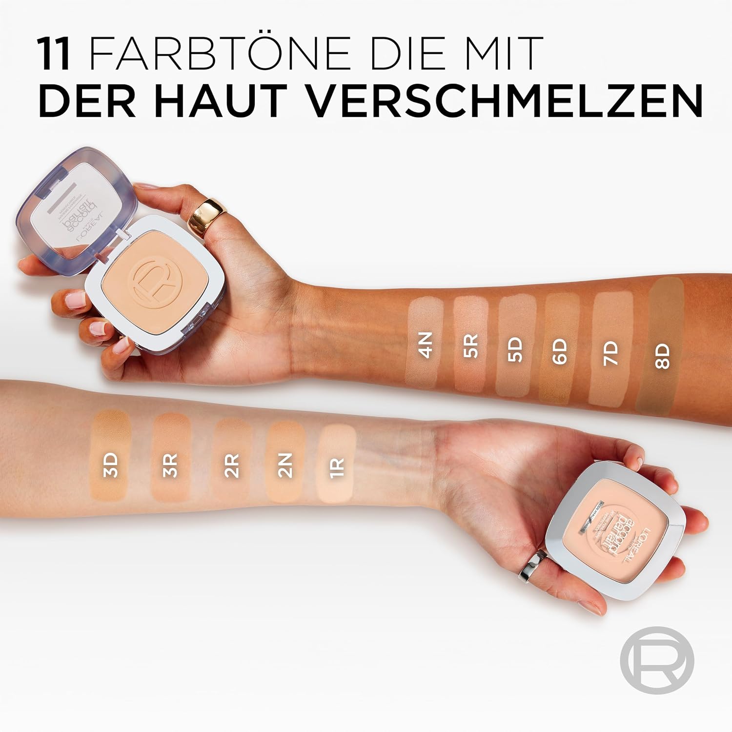 Thumbnail 6 de L'Oréal Paris True Match Mattierendes Kompaktpuder Nr. 2.N mit LSF 8 (9 g) inkl. Spiegel & Schwämmchen