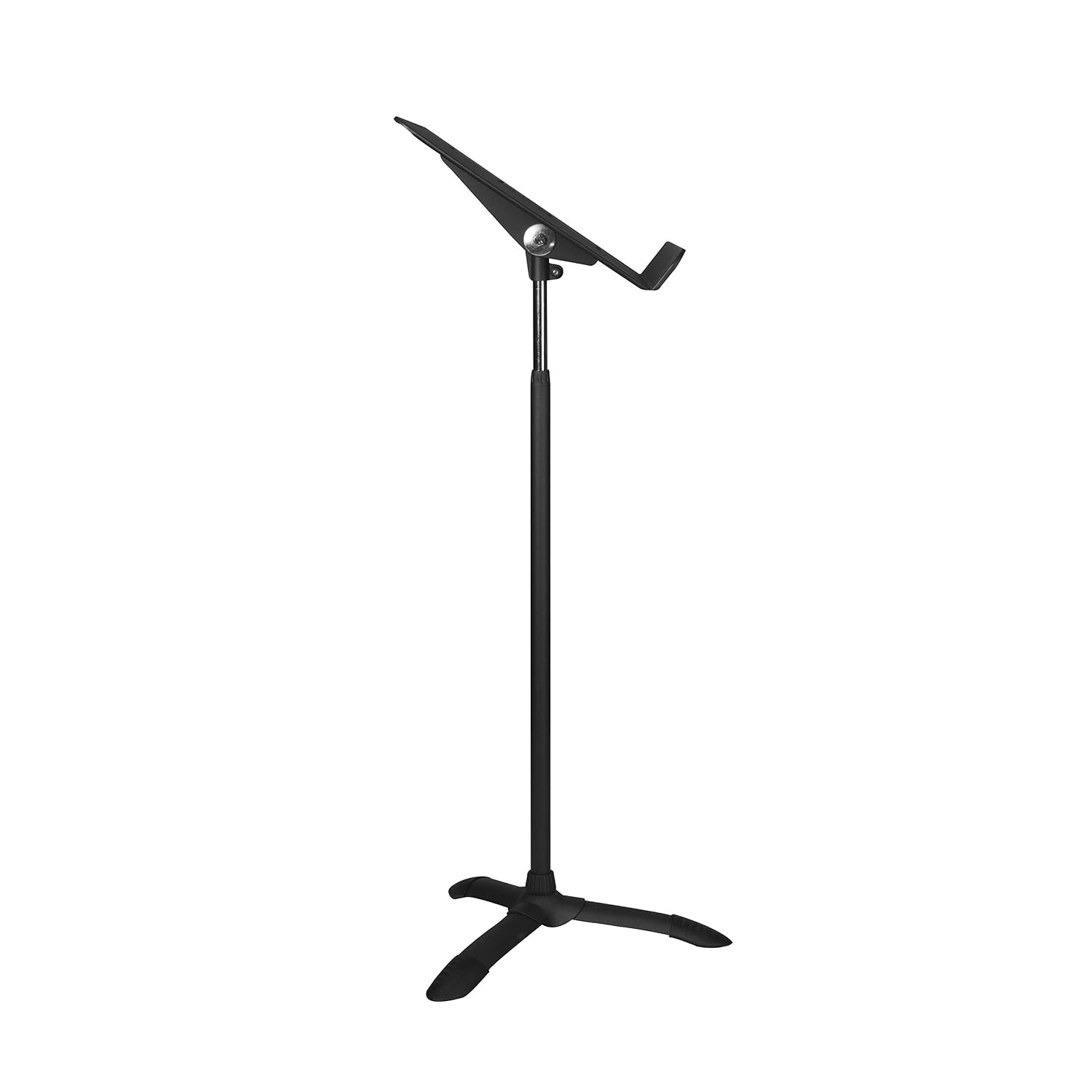 Detalle de OEF Furnishings OEF82MS Adjustable Metal Music Stand, Black Aluminum Tray