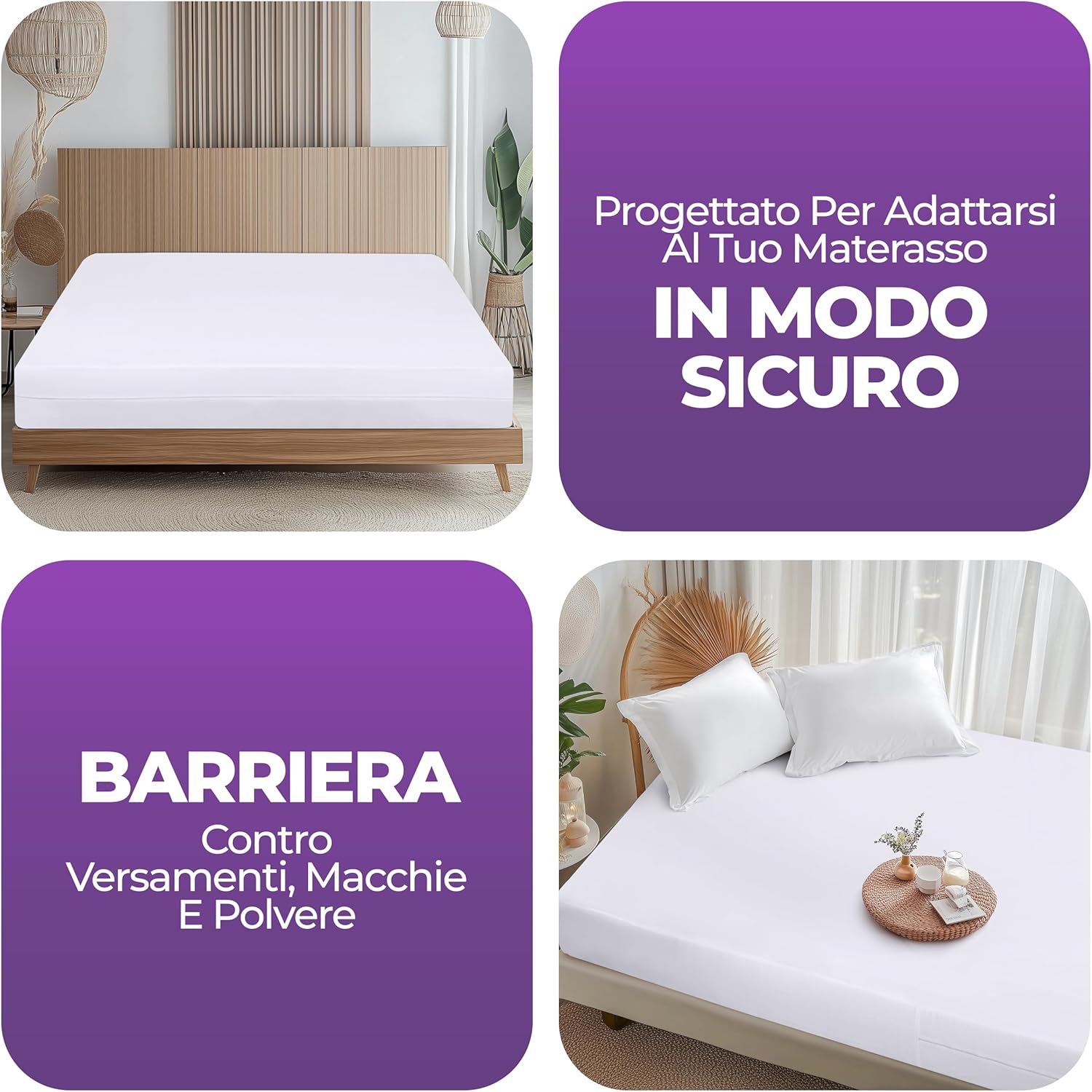 Thumbnail 5 de Utopia Bedding Coprimaterasso Impermeabile 200 x 200 cm con Cerniera – Protezione totale e comfort