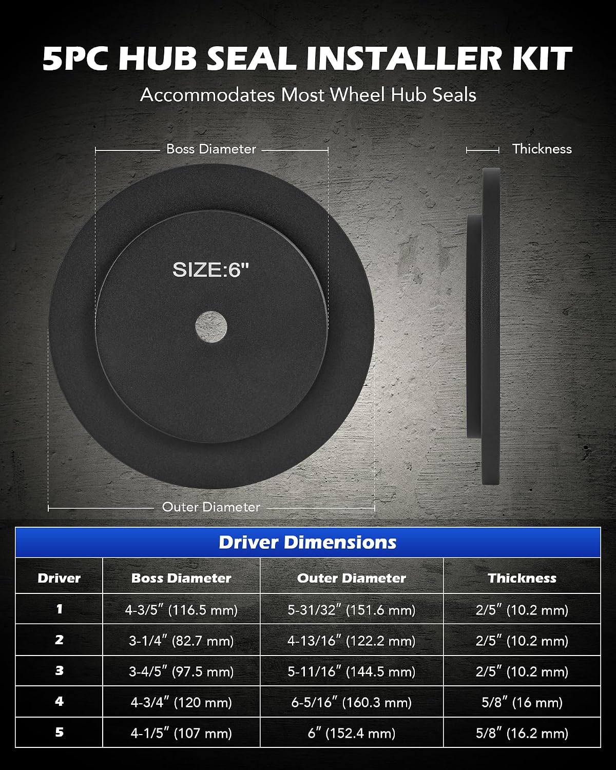 Detalle 2 de Orion Motor Tech Hub Seal Installer Kit