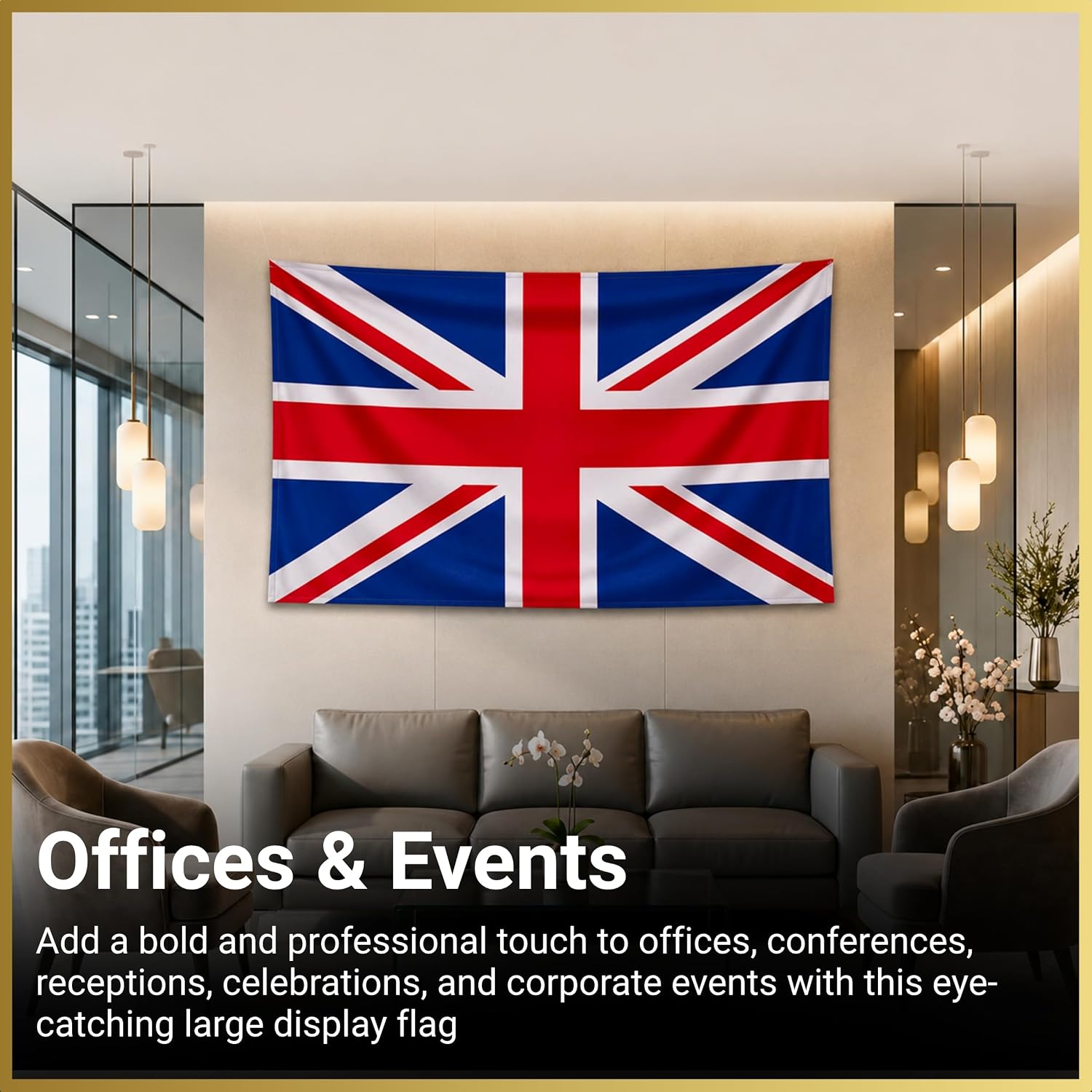 Thumbnail 6 de Union Jack Flag 5ft x 3ft with Sleeve – Large Wearable Polyester Flag for VE Day Celebrations and Events