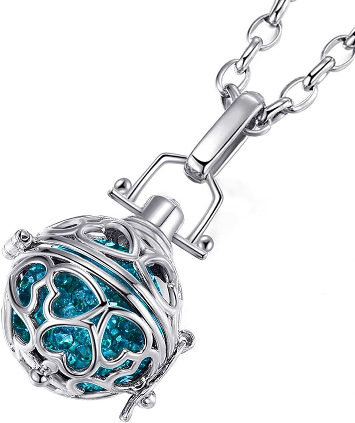 Thumbnail 1 de Morella Catenina Donna acciao Inox 70 cm con Ciondolo Sfera Ø 16 mm in Sacchetto di Velluto — Ciondolo intercambiabile