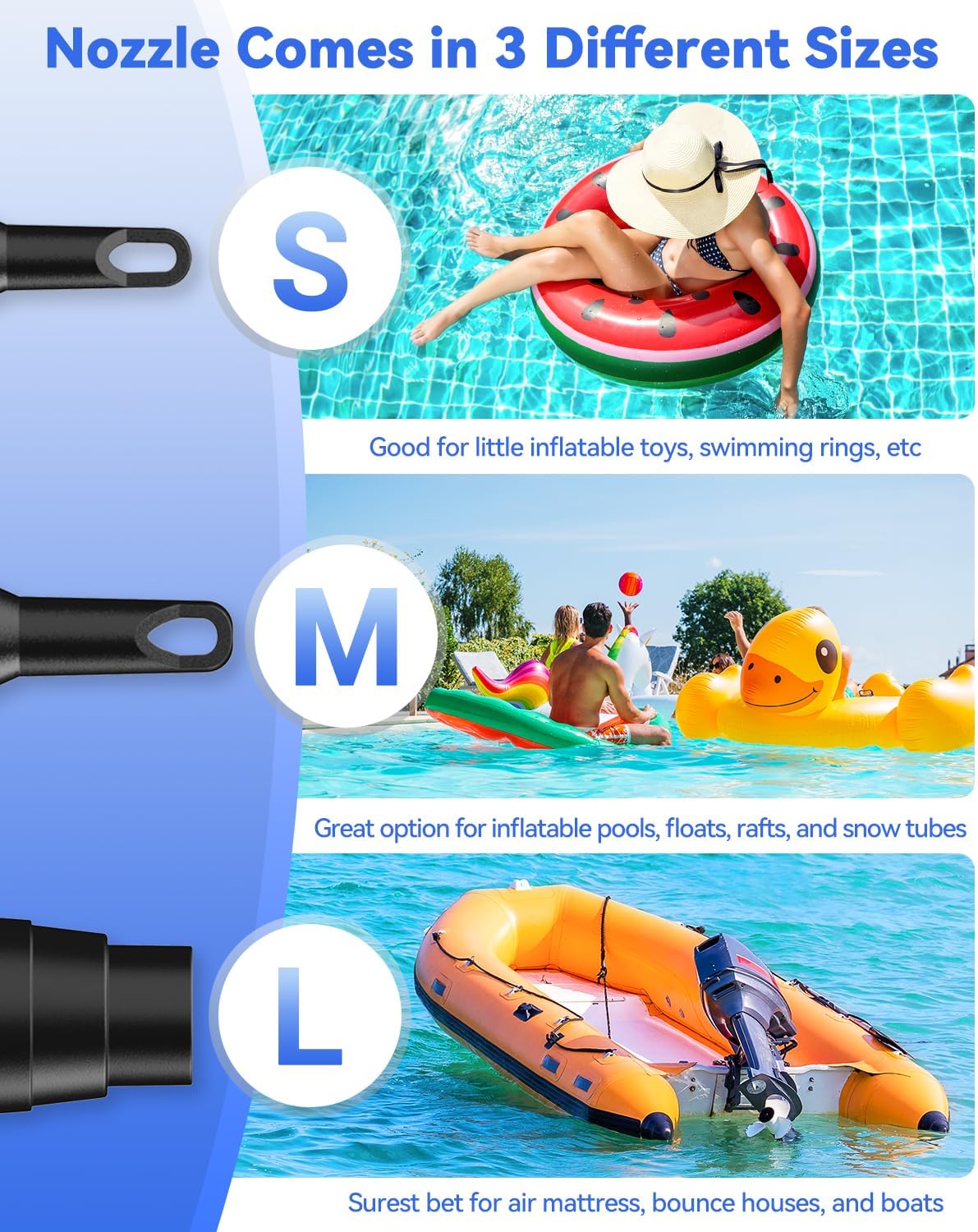 Thumbnail 3 de Dr.meter Air Pump for Inflatables — Cordless 4000mAh Rechargeable 2-in-1 Inflator/Deflator