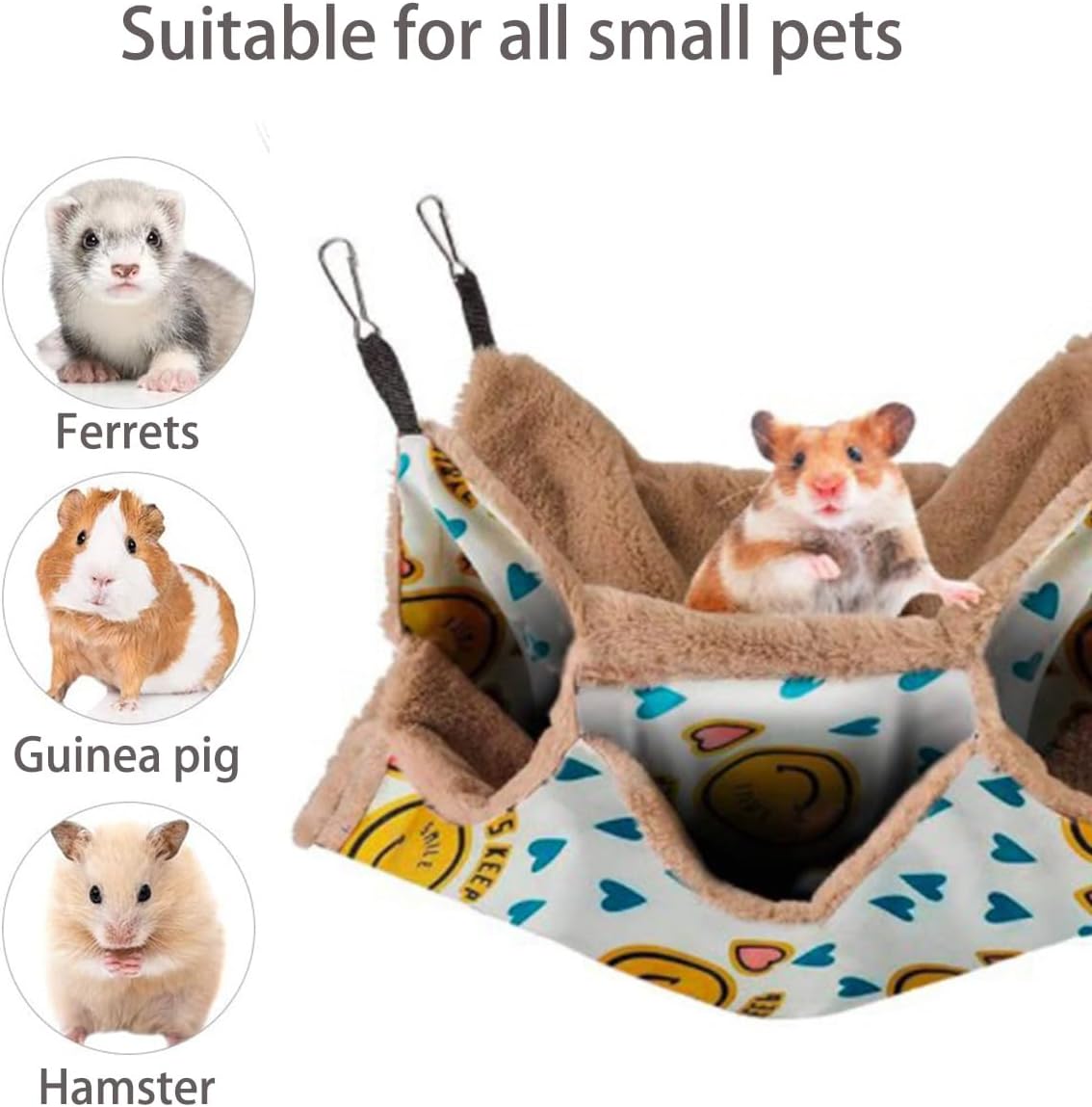 Detalle 1 de ZYYRSS 3-Layer Pet Cage Hammock for small animals