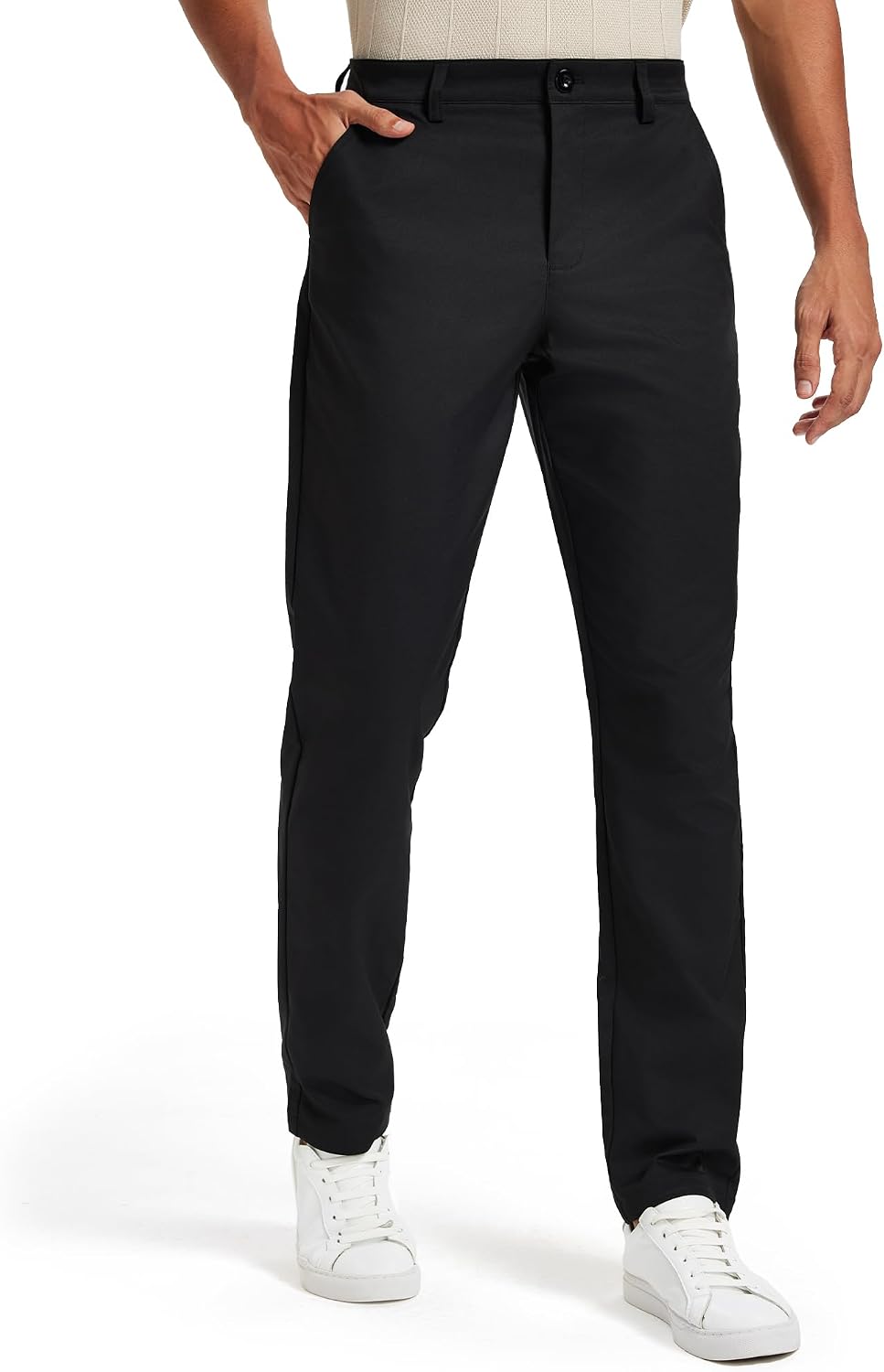 Detalle de Vytroon Men's Classic Fit Stretch Golf & Dress Work Pants, Splash-Resistant