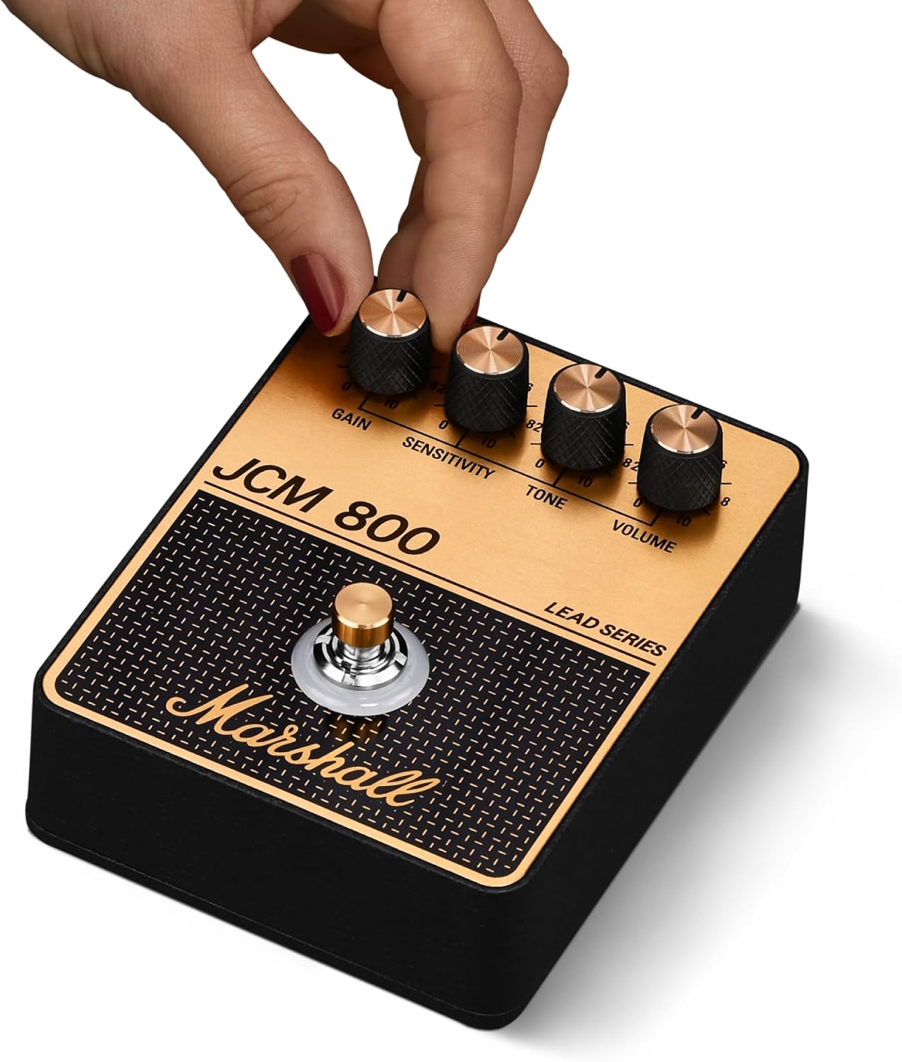 Detalle 2 de Marshall JCM800 1008155 Overdrive Distortion Pedal, Black and Gold