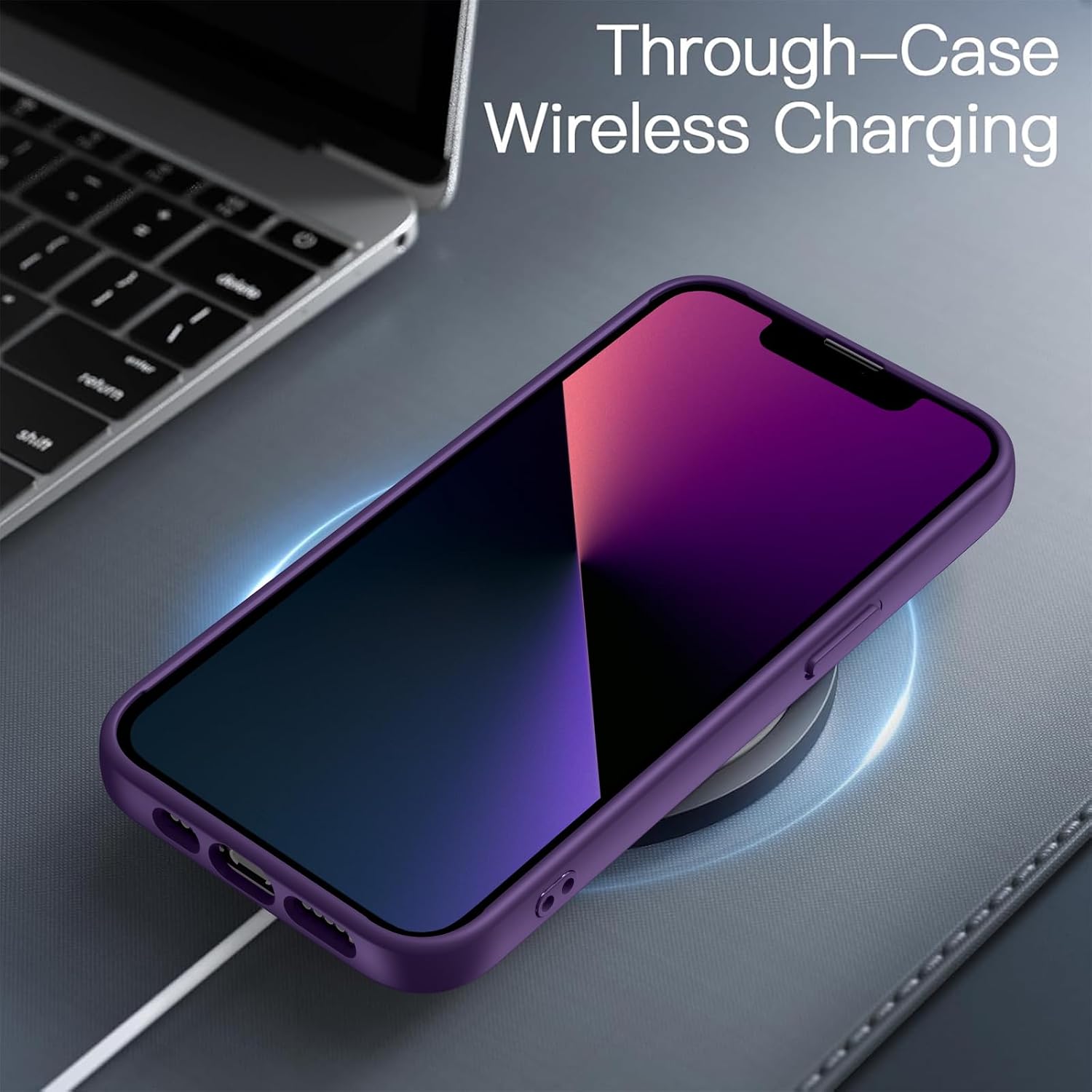 Thumbnail 4 de ORDA Hülle iPhone 13 6,1 Zoll Dunkel Violett