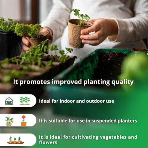 Detalle de Laeto Top Soil 35L x 4 – Rich Landscaping Soil for Plants, Lawns and Flowers