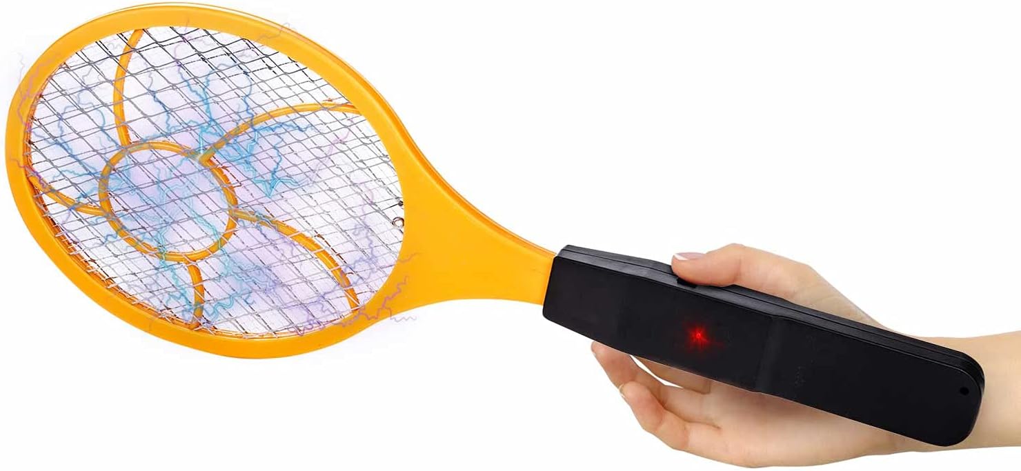 Detalle de GOODS+GADGETS Fly Zapper – Elektrische Fliegenklatsche & Mückenfänger (Set: 3 Stück)