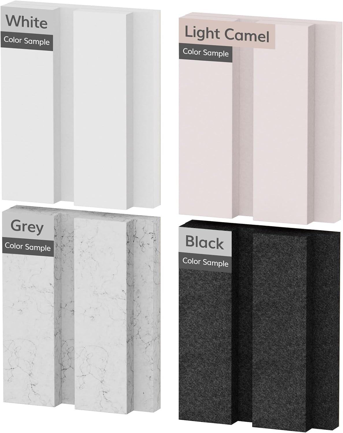Detalle de TONOR 24014 Acoustic Panels, 4-Colour Polyester Sample Set