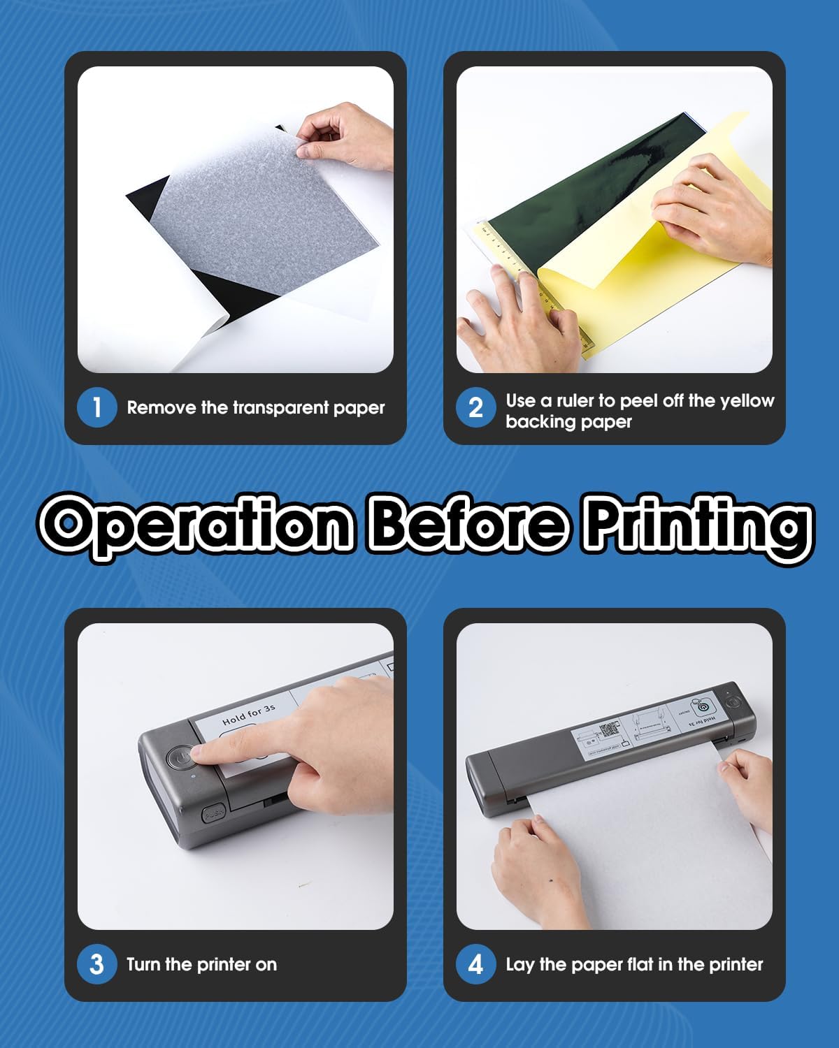 Thumbnail 5 de Phomemo M08F Tattoo Stencil Drucker (Bluetooth, Thermodruck) inkl. 10 Transferpapier