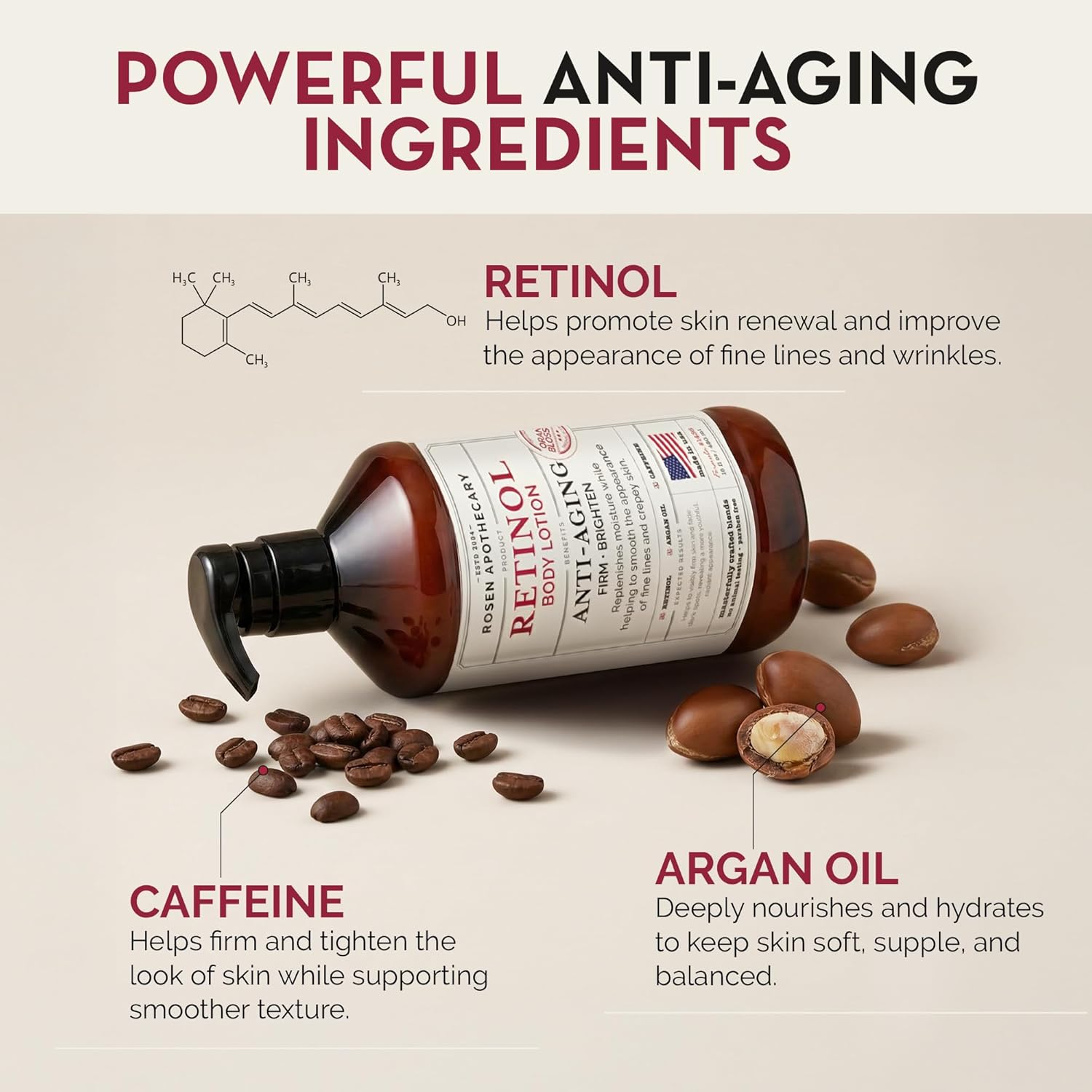 Thumbnail 3 de Rosen Apothecary Anti-Aging Retinol Body Lotion for Crepey Skin
