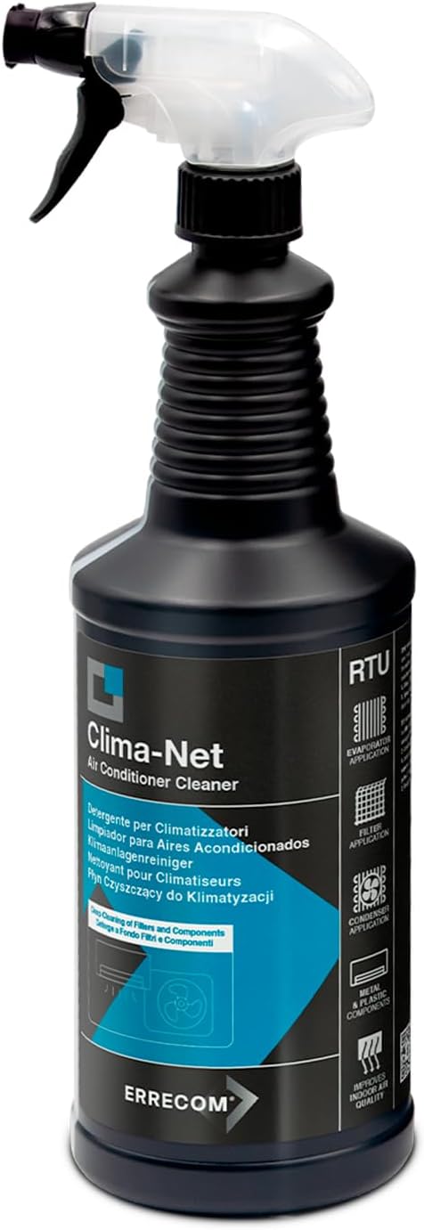 Errecom Clima-Net Maxi 1 Litre – Nettoyant universel pour climatiseurs et unités extérieures