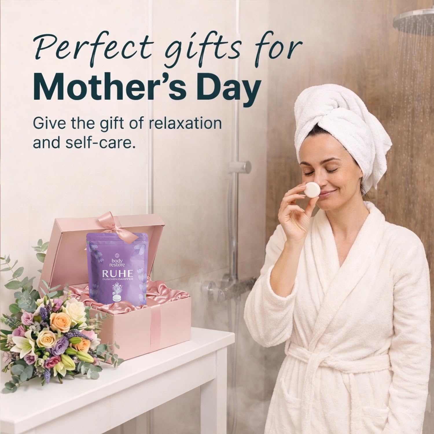 Thumbnail 1 de Body Restore Duschdampfer Aromatherapie 15er Pack mit Lavendel – Spa-Geschenke für Mama & Selbstpflege