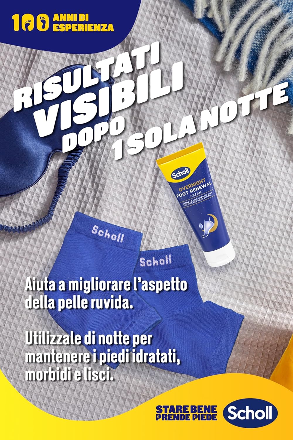 Detalle 2 de Scholl Overnight Foot Renewal Kit crema piedi 5% urea per talloni 💅