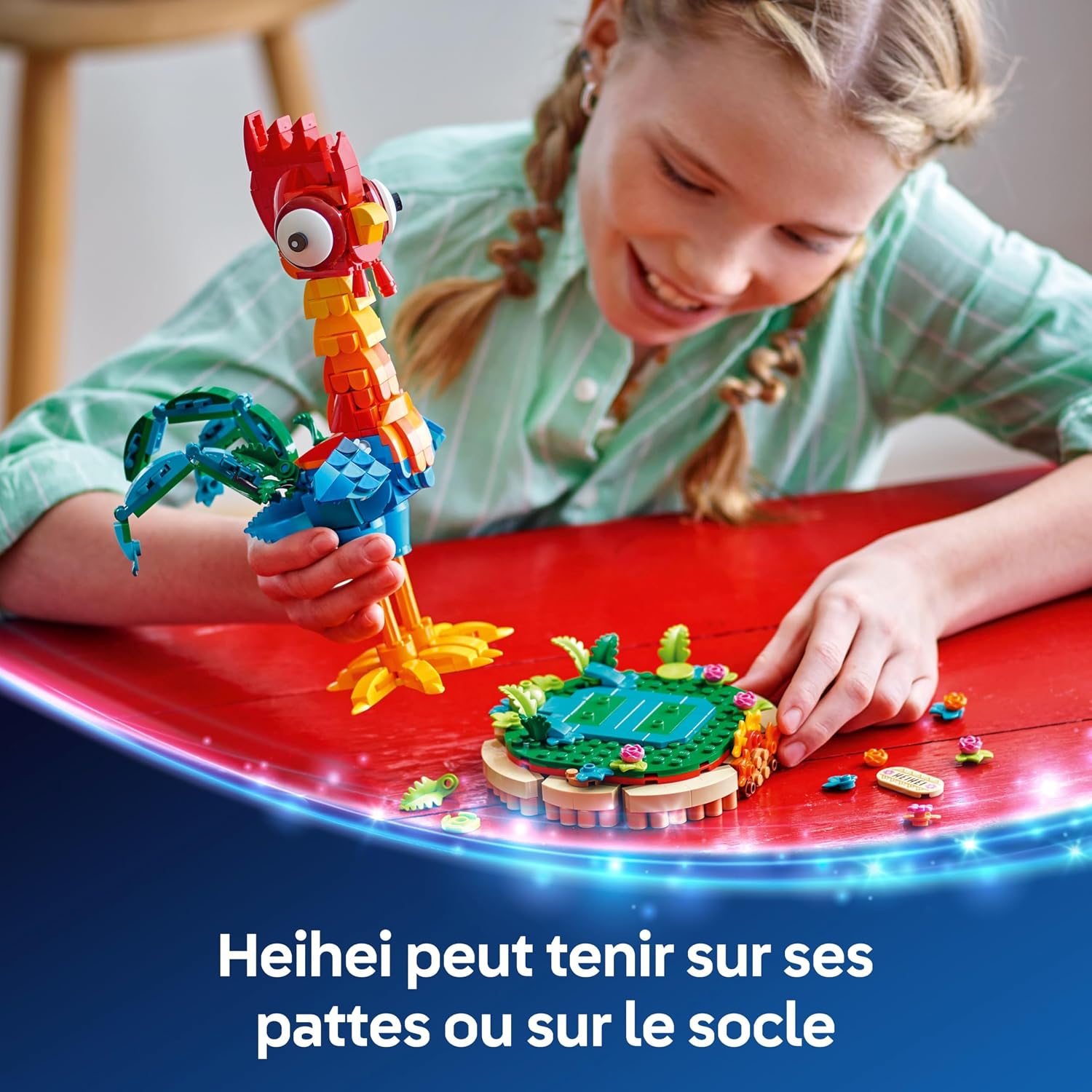 Thumbnail 6 de LEGO ǀ Disney Vaiana 2 Heihei – Figurine articulée à construire et présentoir décoratif