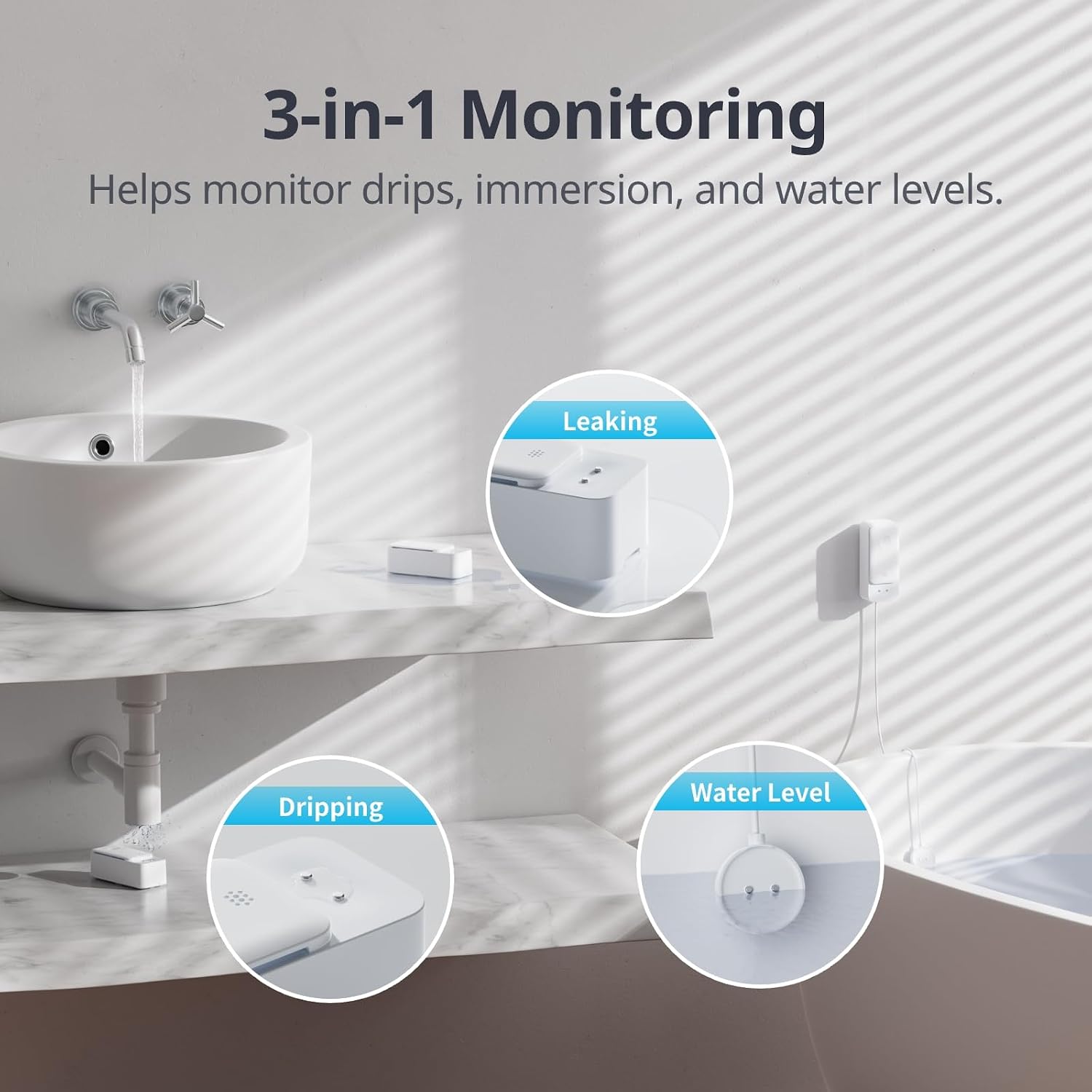 Thumbnail 3 de SwitchBot WiFi Water Sensor 1m leak detector