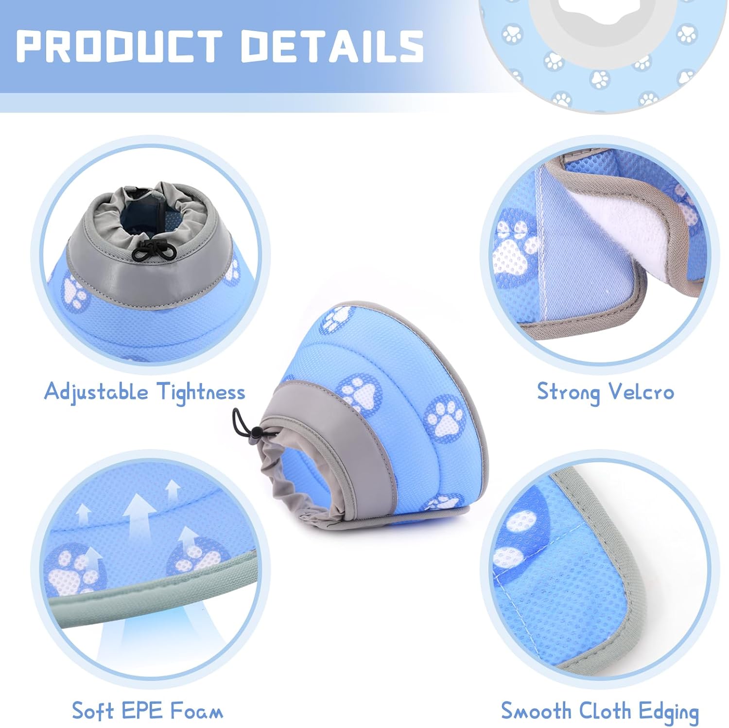 Thumbnail 5 de Supet Cat Cone Collar Soft to Stop Licking