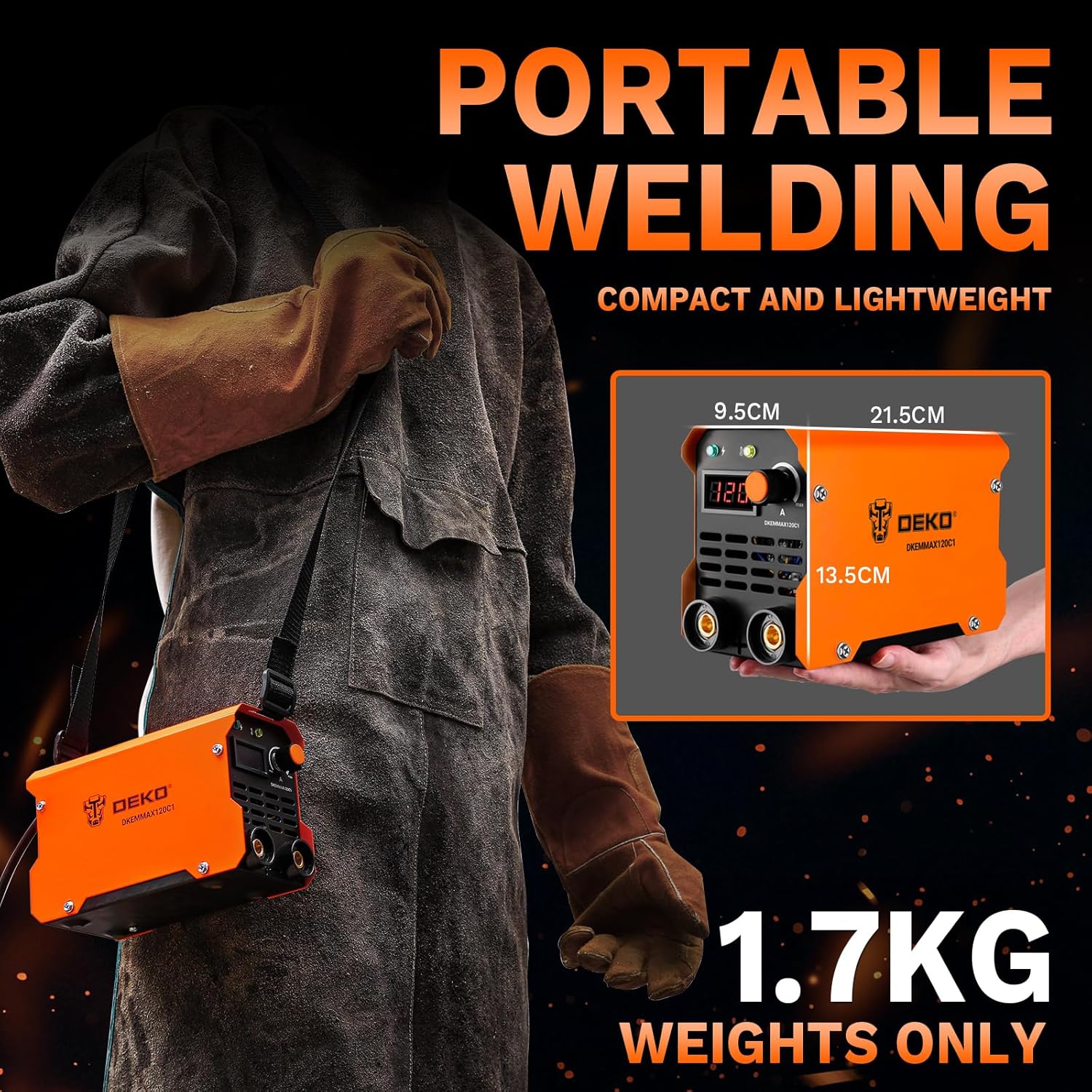 Thumbnail 1 de DEKO Saldatrice Inverter Elettrodo 220V 120A: MMA ARC Welder portatile per fai da te e riparazioni casalinghe