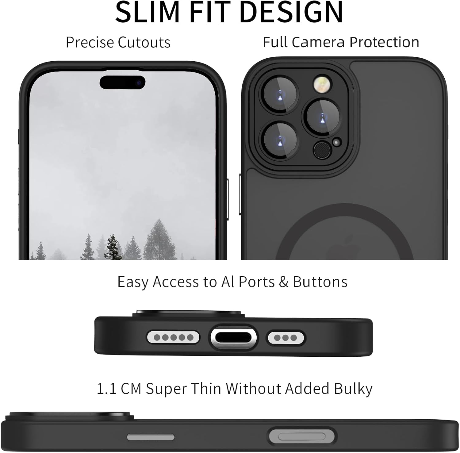 Detalle de YUANDMI Cover Magnetica iPhone 16 Pro Max
