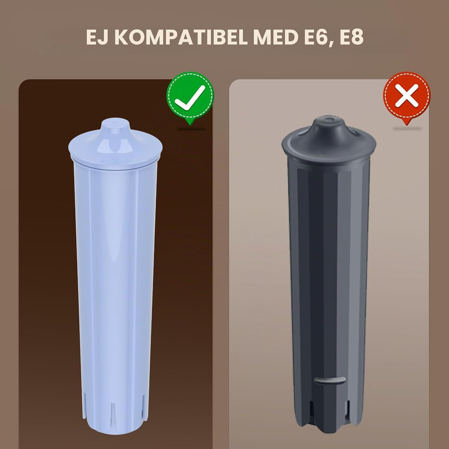 Detalle de EVERSPRING ES-CMF001-4PACK vattenfilter för Jura, aktivt kol, 4-pack