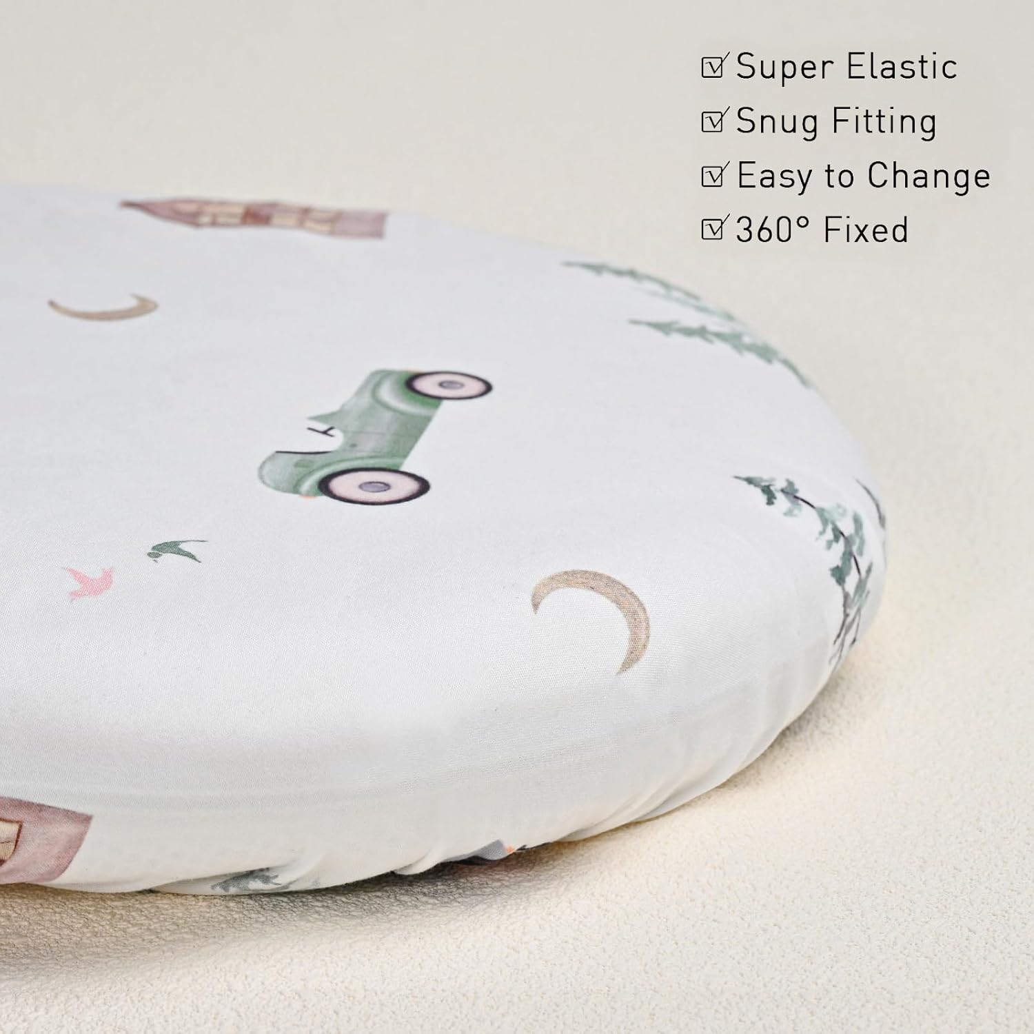 Thumbnail 4 de Baby Moses basket fitted sheets 4 pack