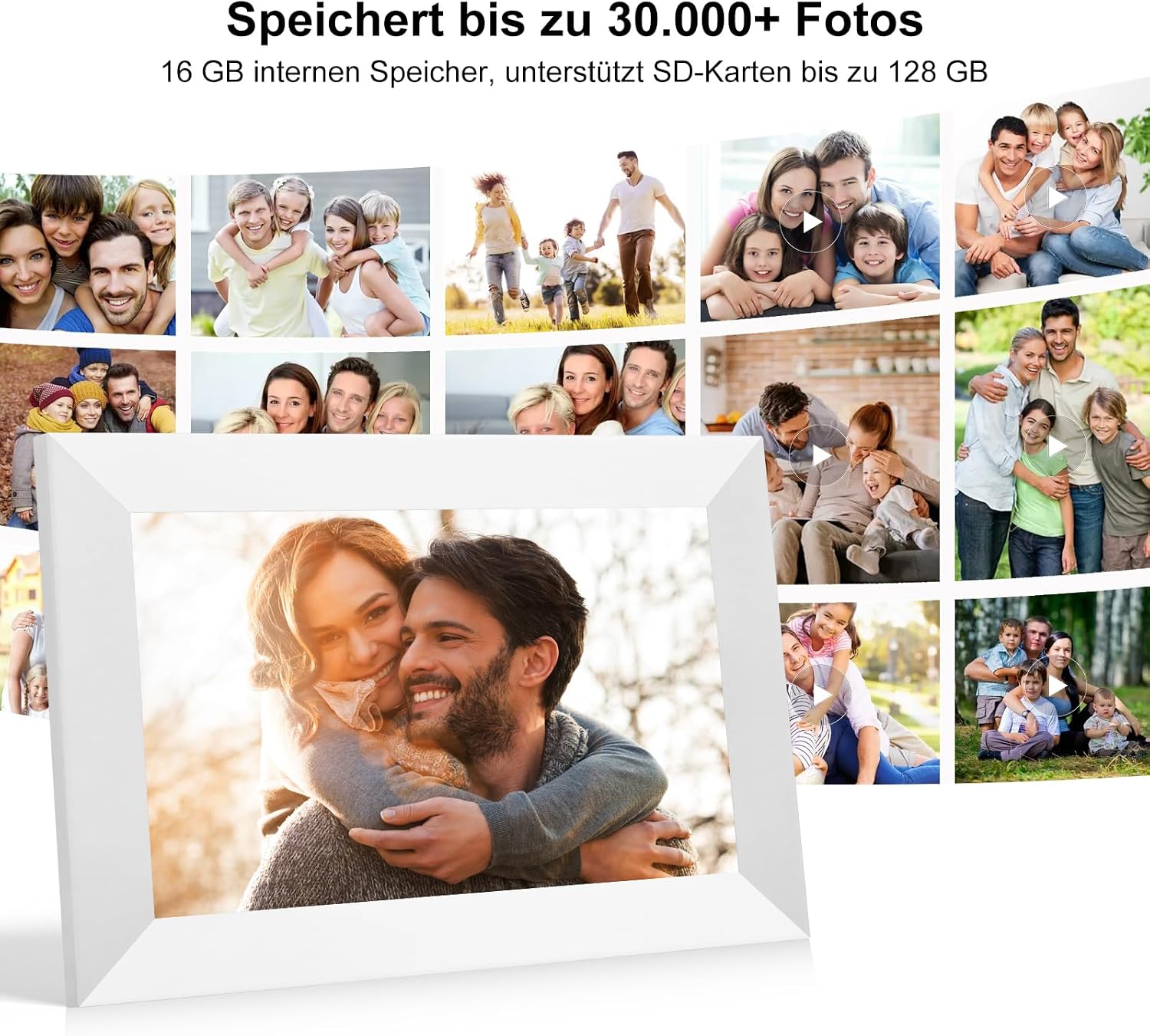 Detalle 2 de Frameo Digitaler Bilderrahmen 10,1 Zoll WLAN