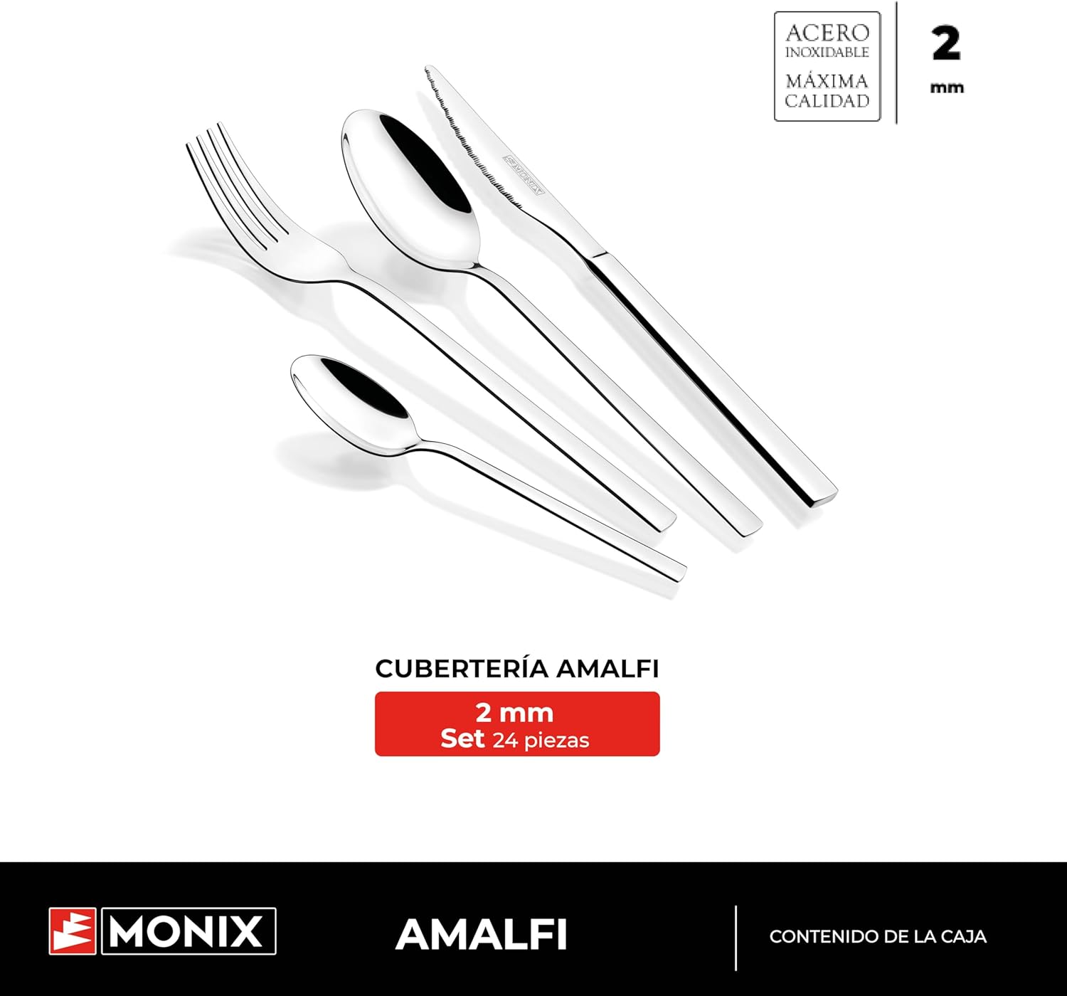 Thumbnail 1 de MONIX Amalfi | Set 24 piezas de cubiertos 🍴Elegancia y funcionalidad