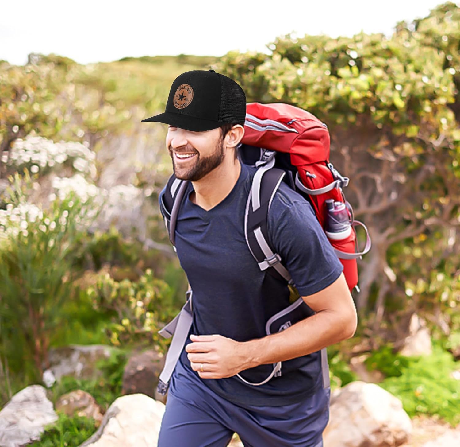 Detalle de Casleovf Fathers Day Cap Gifts from Daughter Son – Adjustable Baseball Cap for Dad, Stepdad, Grandad and More