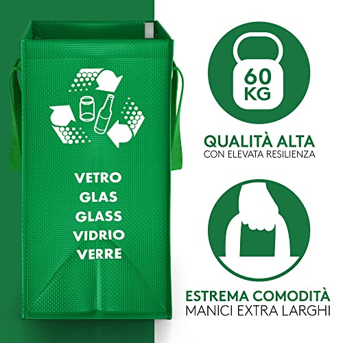 Thumbnail 2 de PTMS® Borse Raccolta Differenziata - 3 Bidoni per Carta, Plastica e Vetro